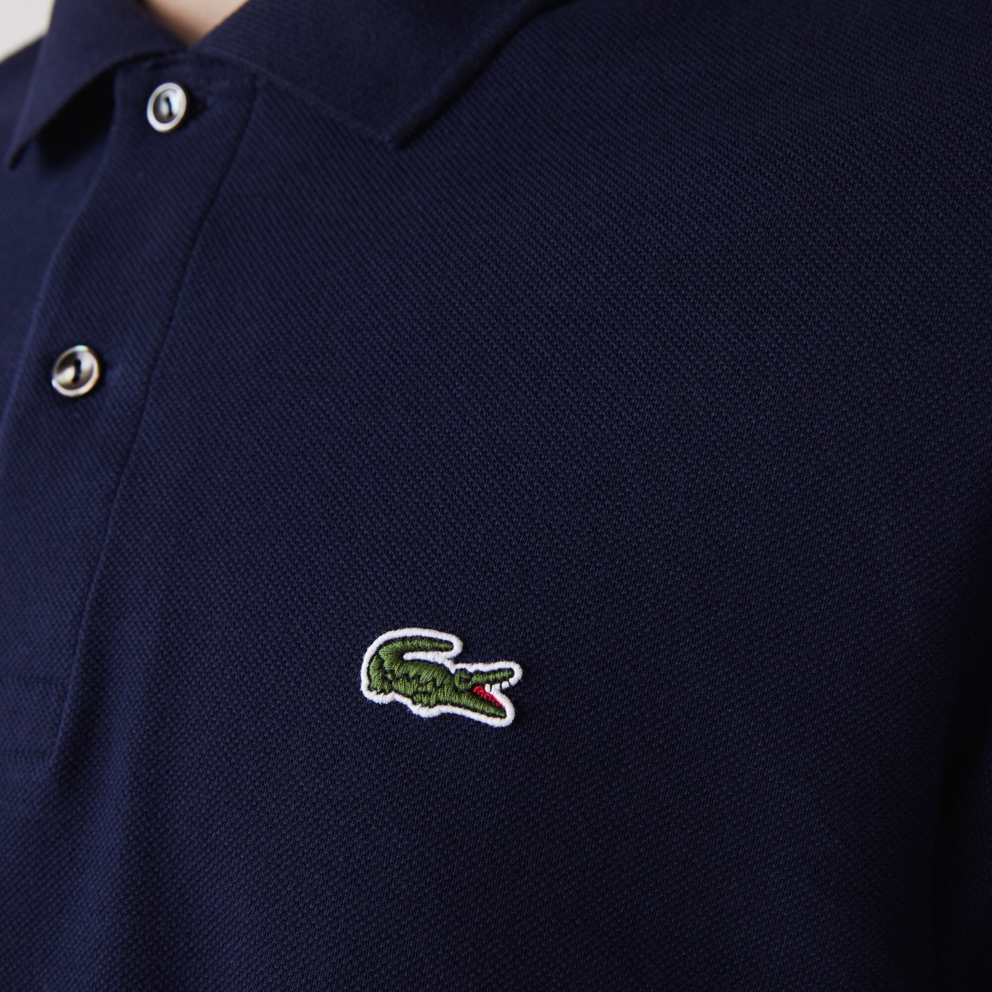 Classic Fit Long Sleeved L.12.12 Polo Shirt