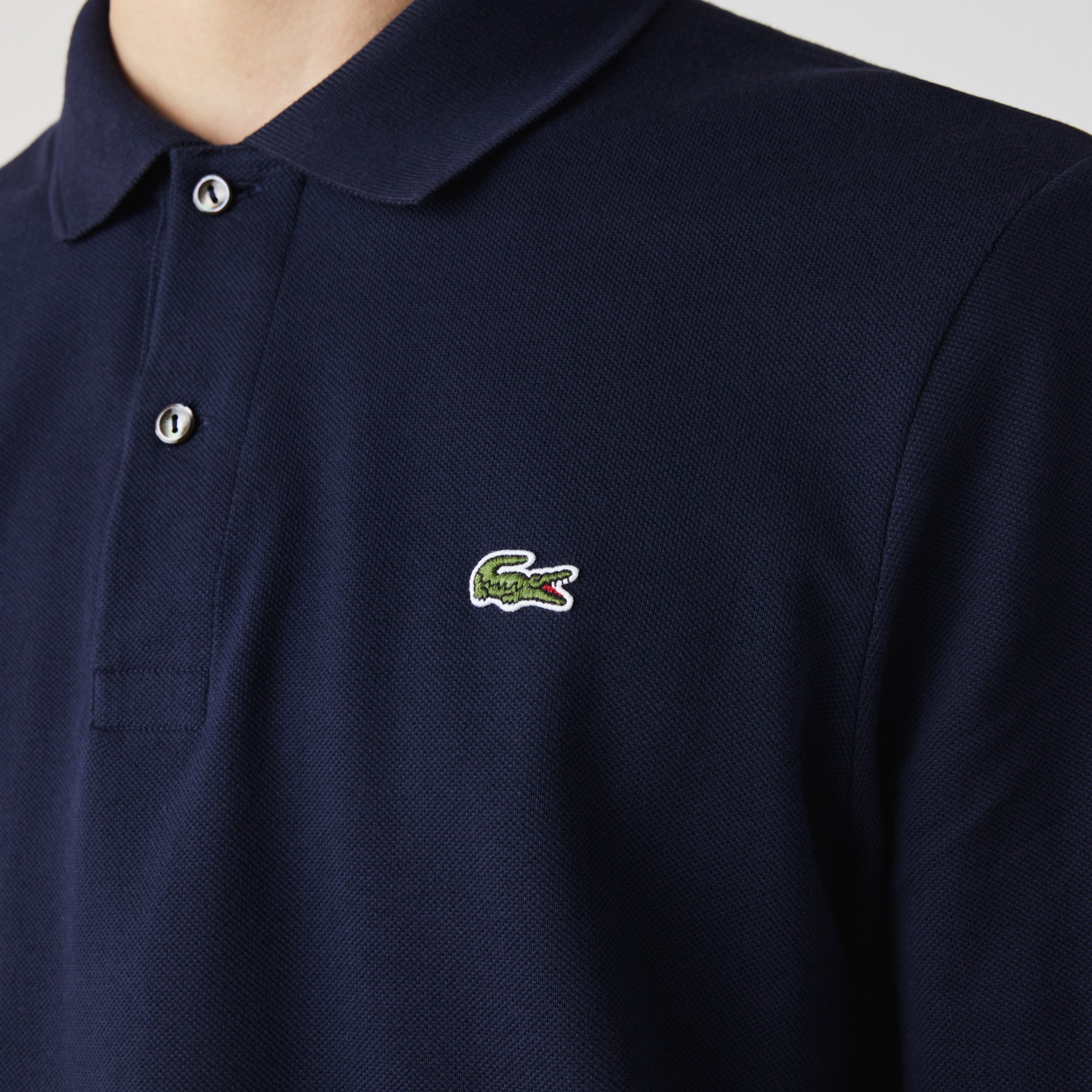 Classic Fit Long Sleeved L.12.12 Polo Shirt