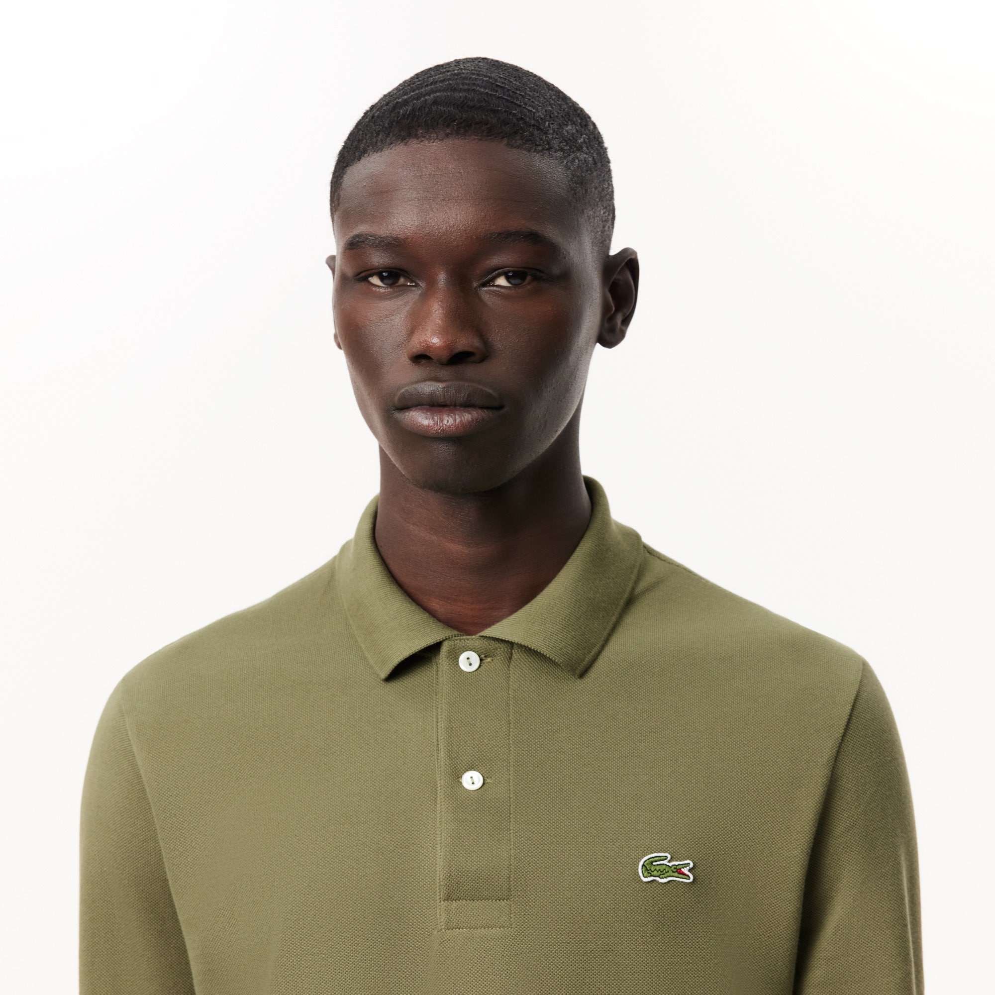 Classic Fit Long Sleeved L.12.12 Polo Shirt