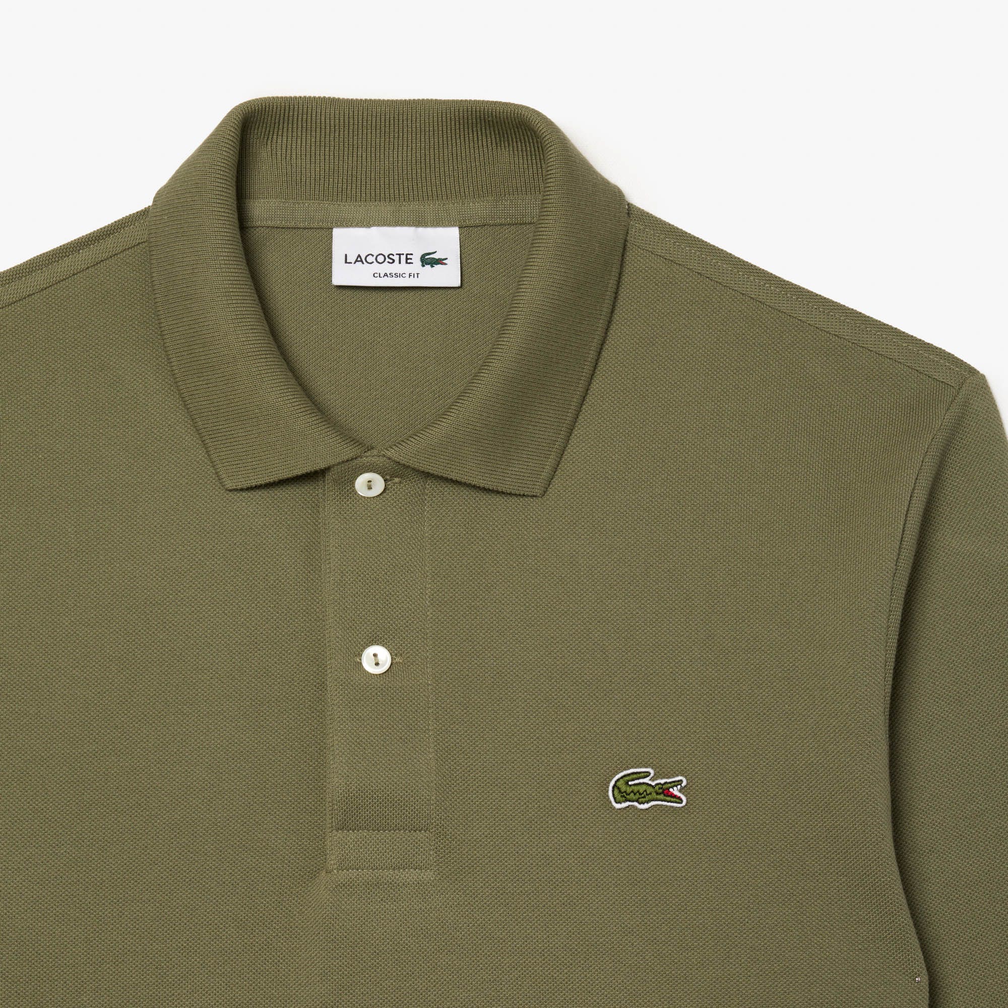 Classic Fit Long Sleeved L.12.12 Polo Shirt