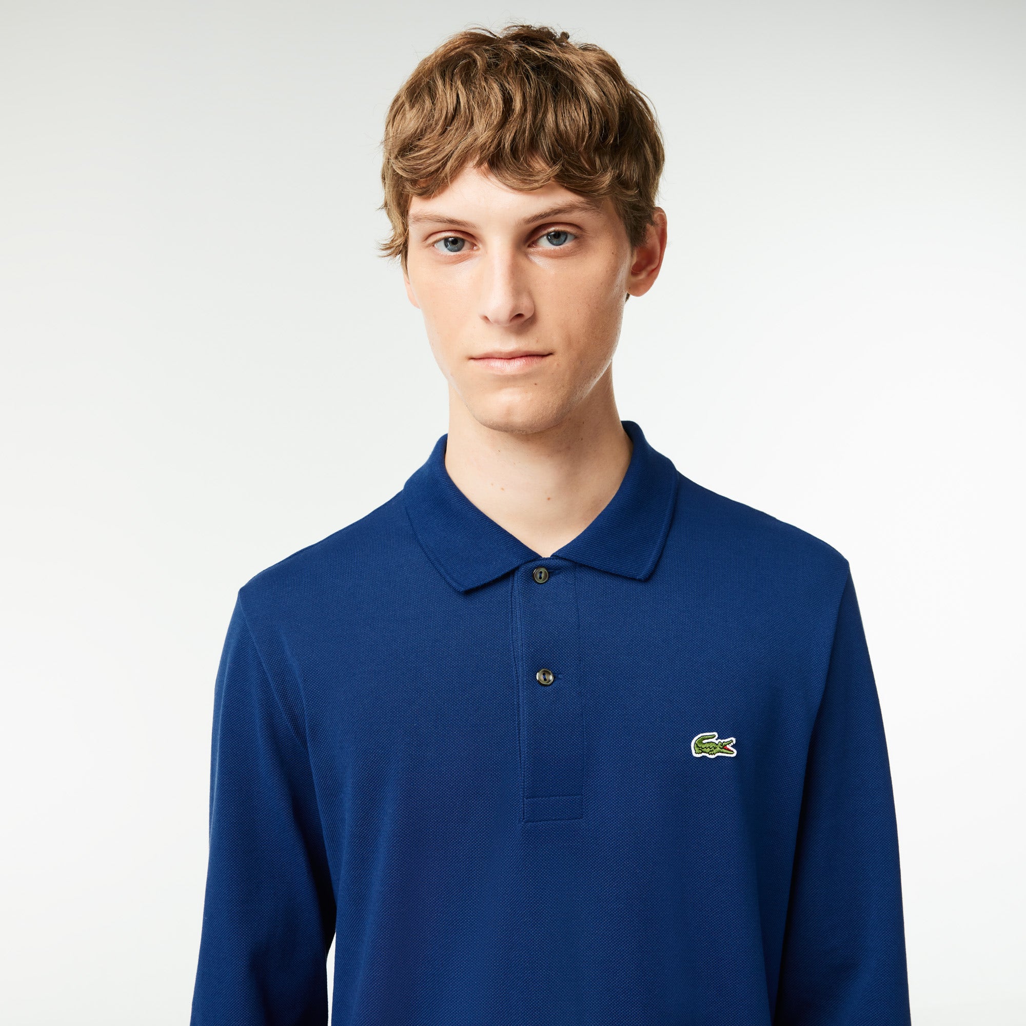 Classic Fit Long Sleeved L.12.12 Polo Shirt