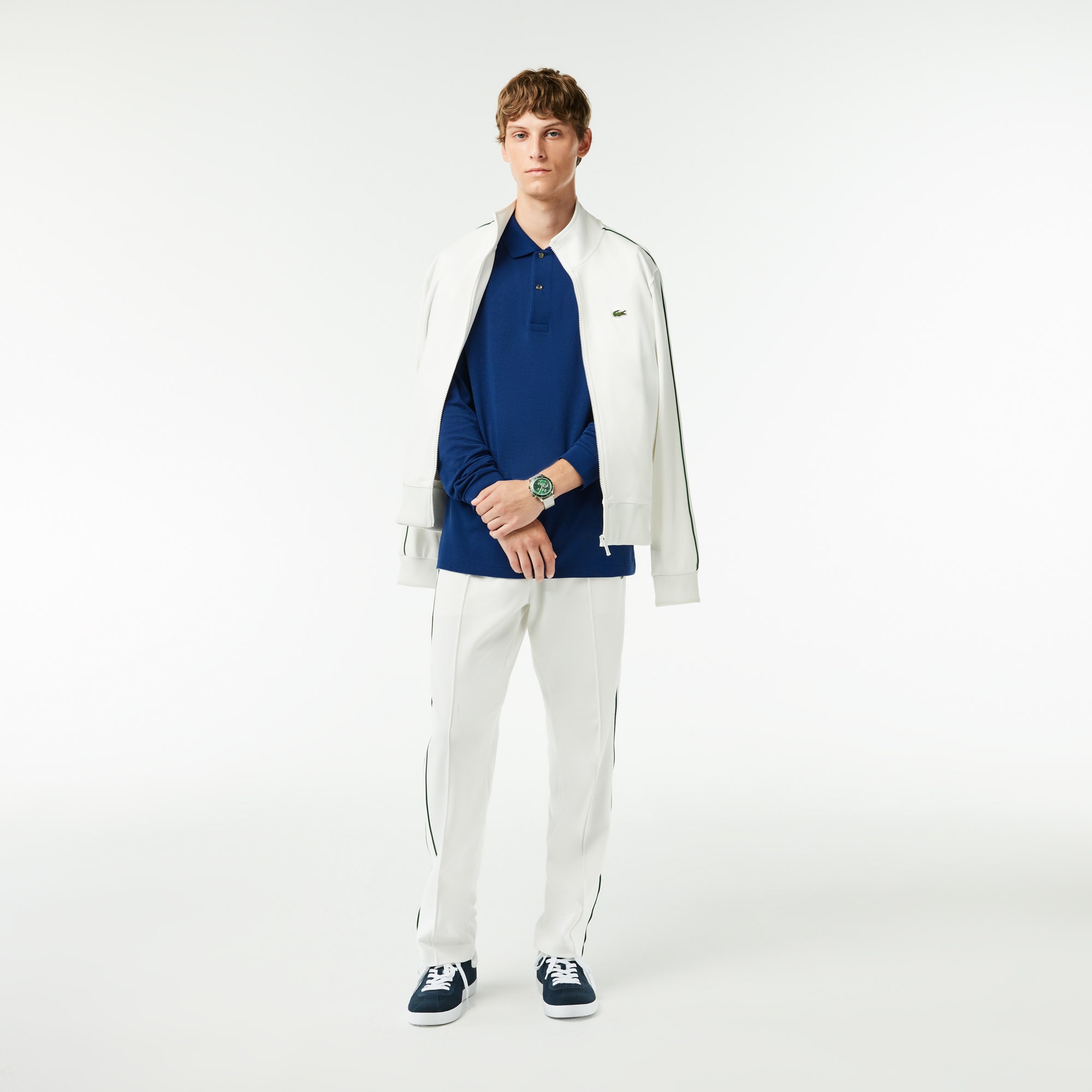 Classic Fit Long Sleeved L.12.12 Polo Shirt