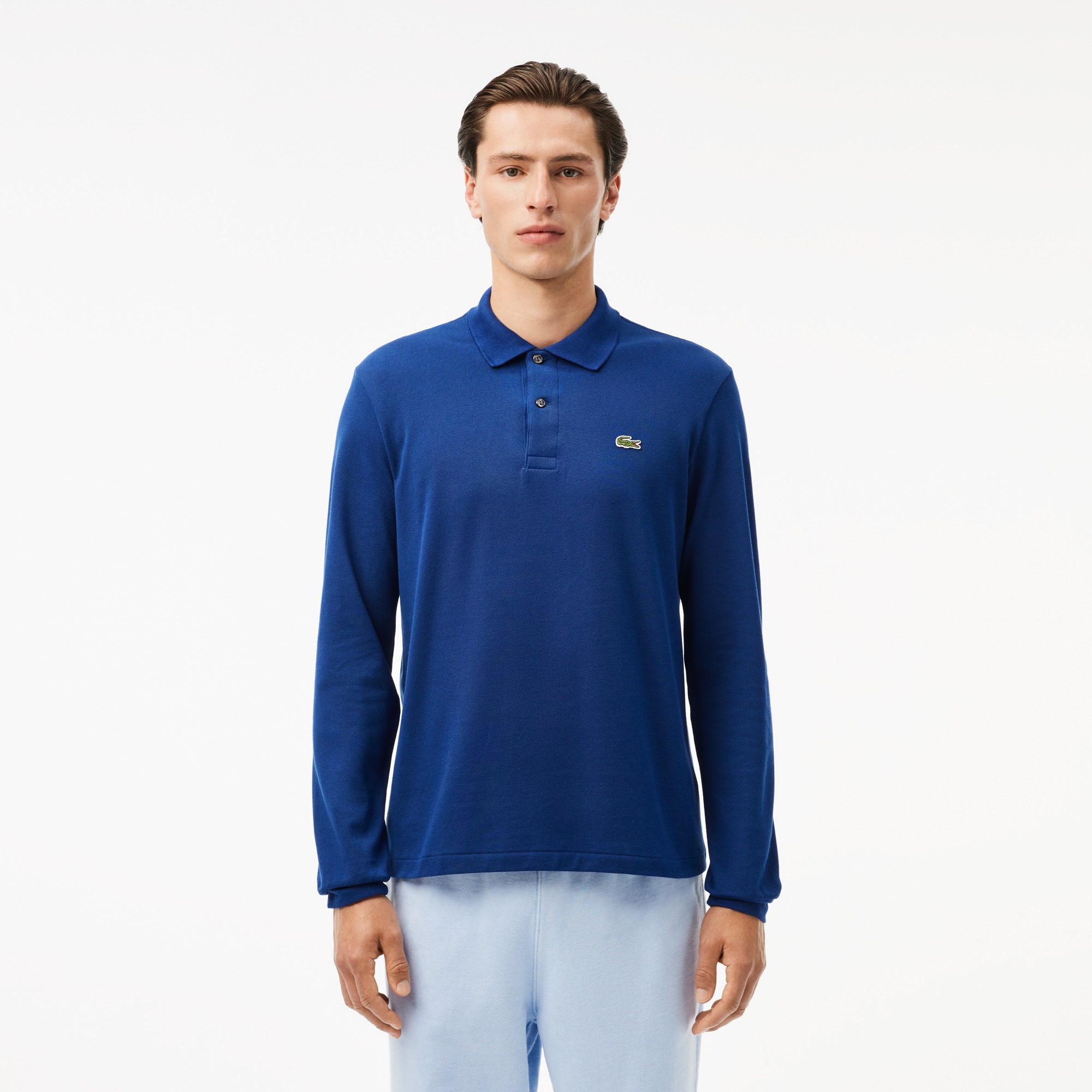 Classic Fit Long Sleeved L.12.12 Polo Shirt