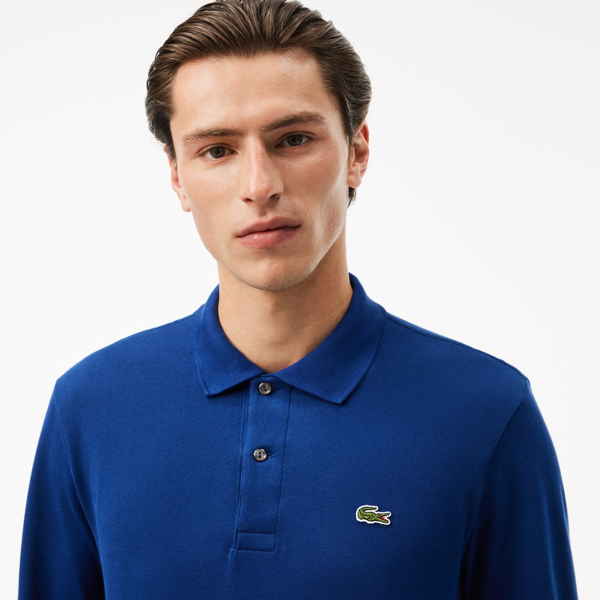 Classic Fit Long Sleeved L.12.12 Polo Shirt