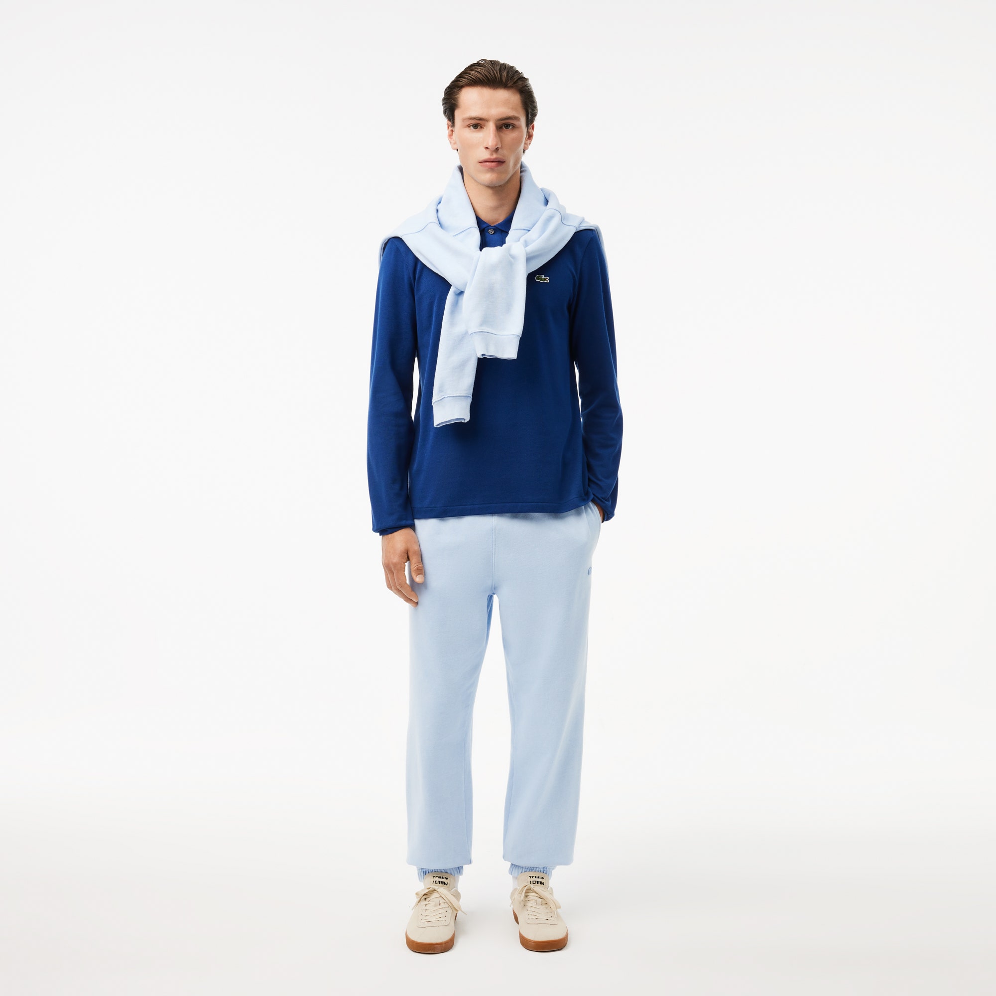 Classic Fit Long Sleeved L.12.12 Polo Shirt