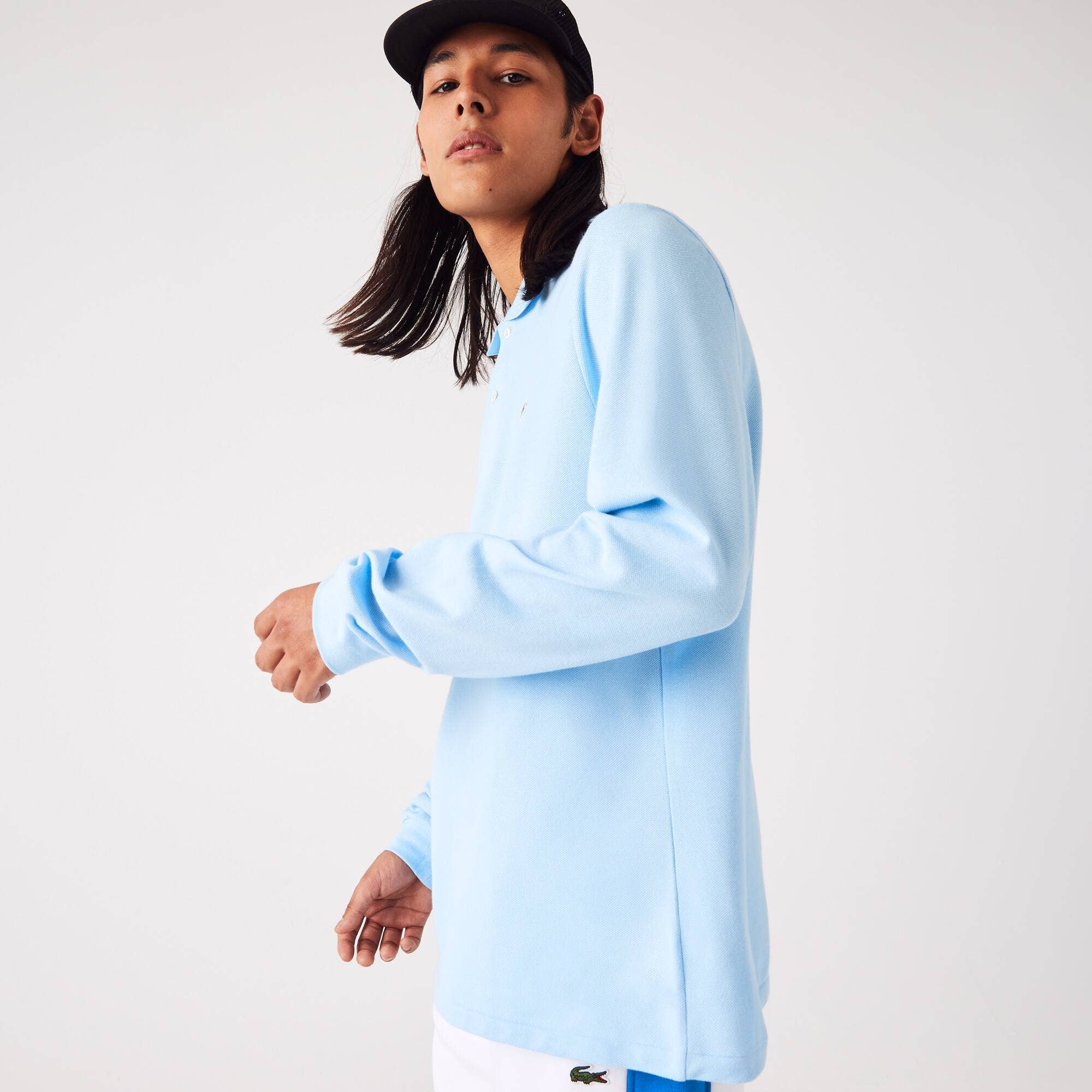 Classic Fit Long Sleeved L.12.12 Polo Shirt