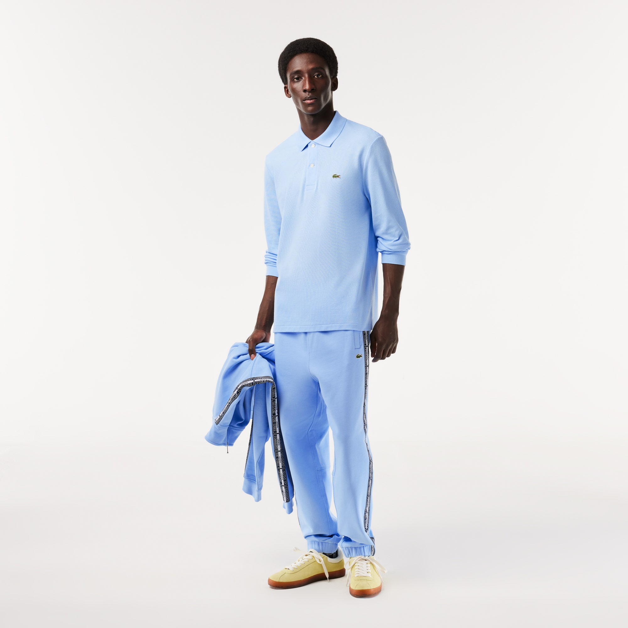 Classic Fit Long Sleeved L.12.12 Polo Shirt