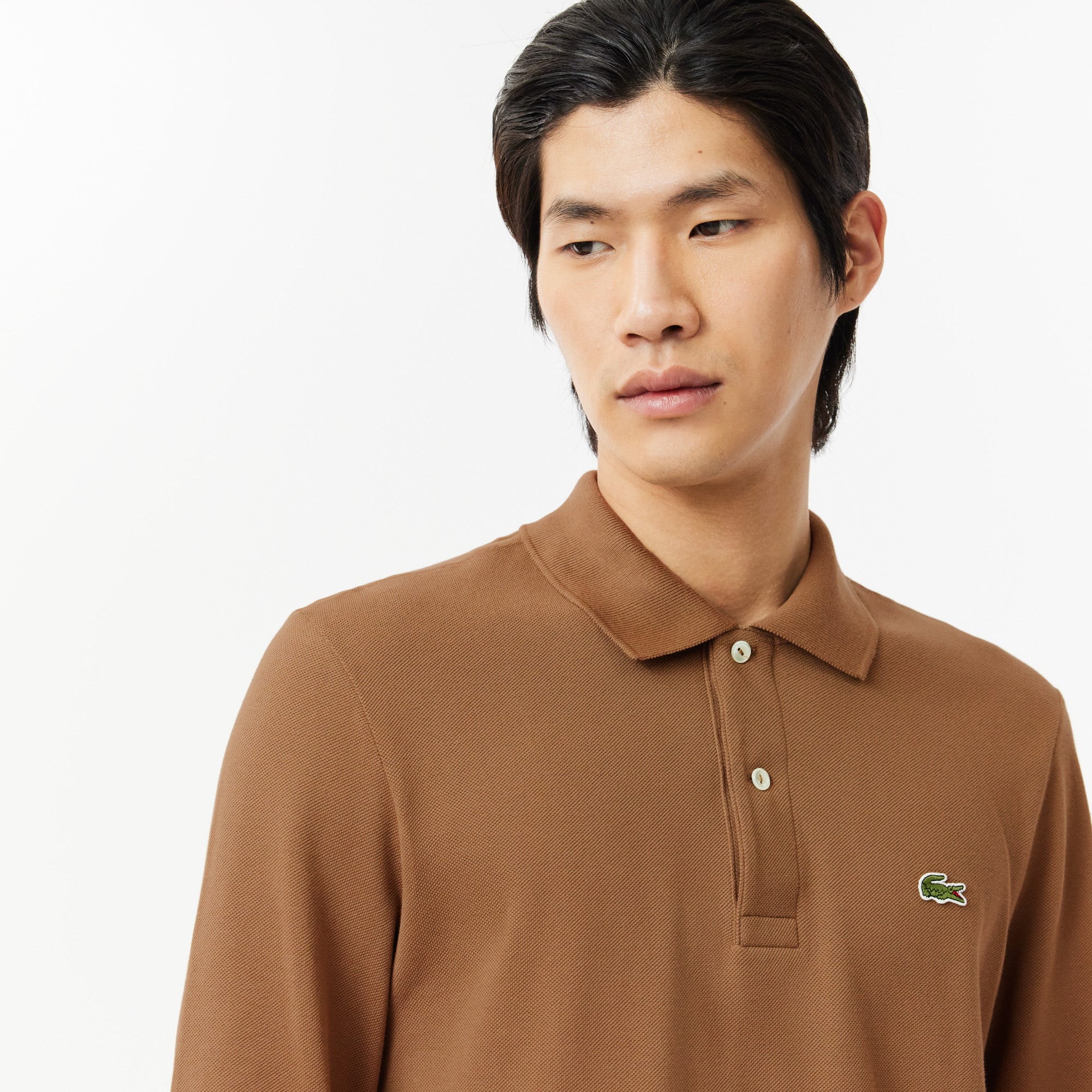 Classic Fit Long Sleeved L.12.12 Polo Shirt