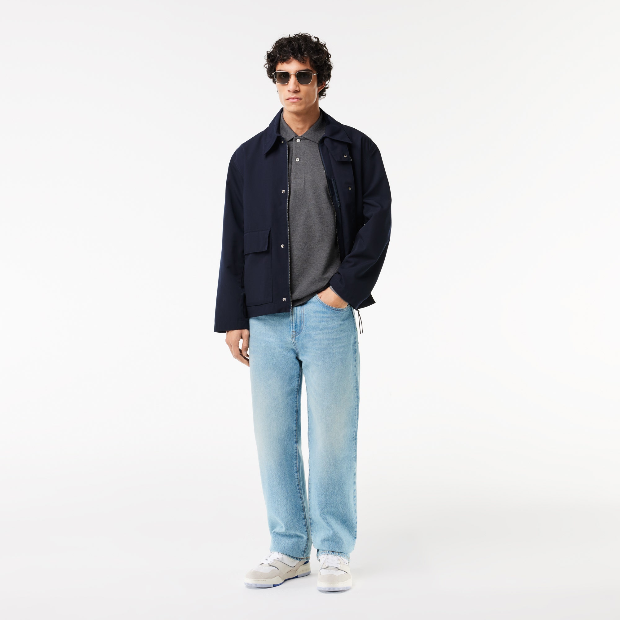 Classic Fit Long Sleeved L.12.12 Polo Shirt