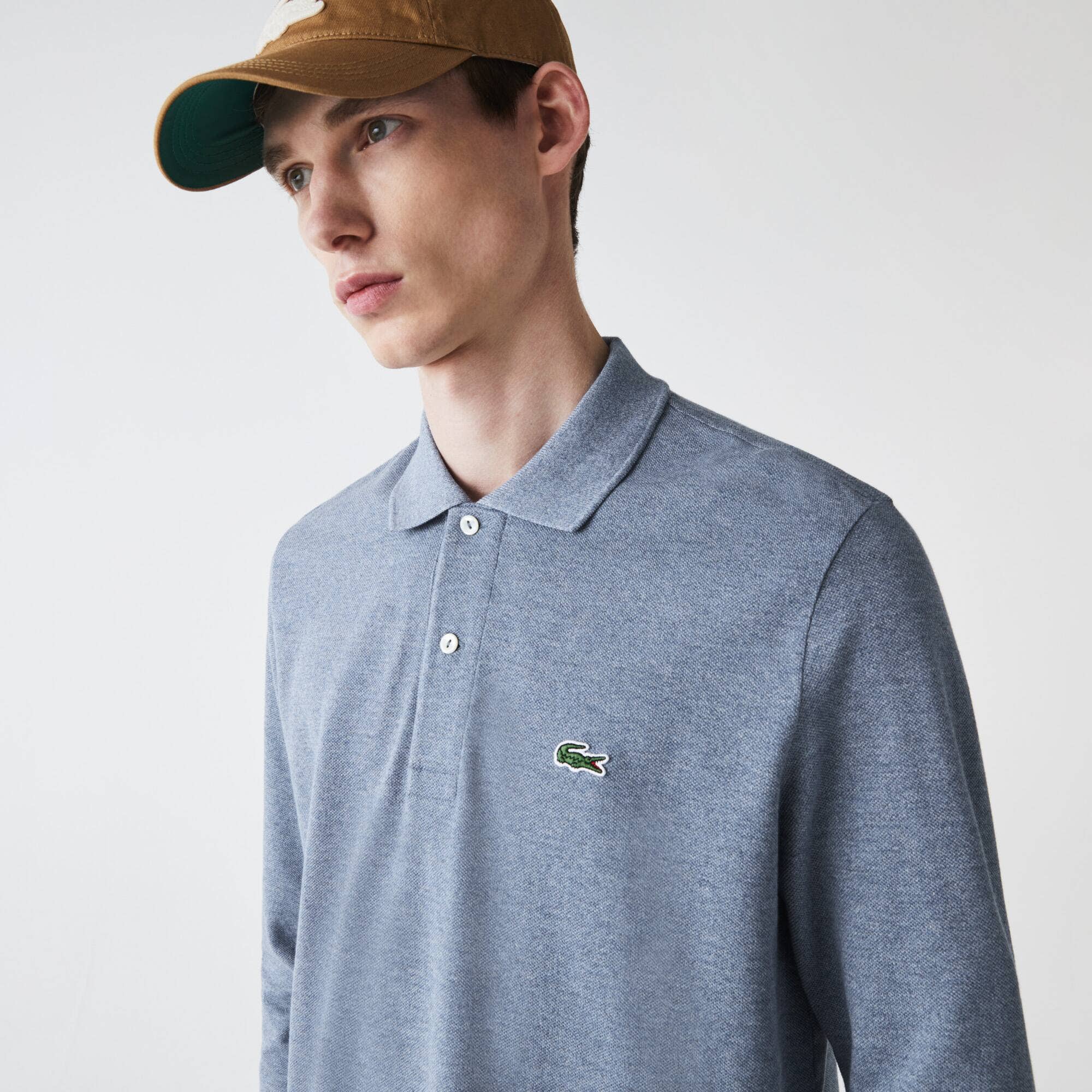 Classic Fit Long Sleeved L.12.12 Polo Shirt