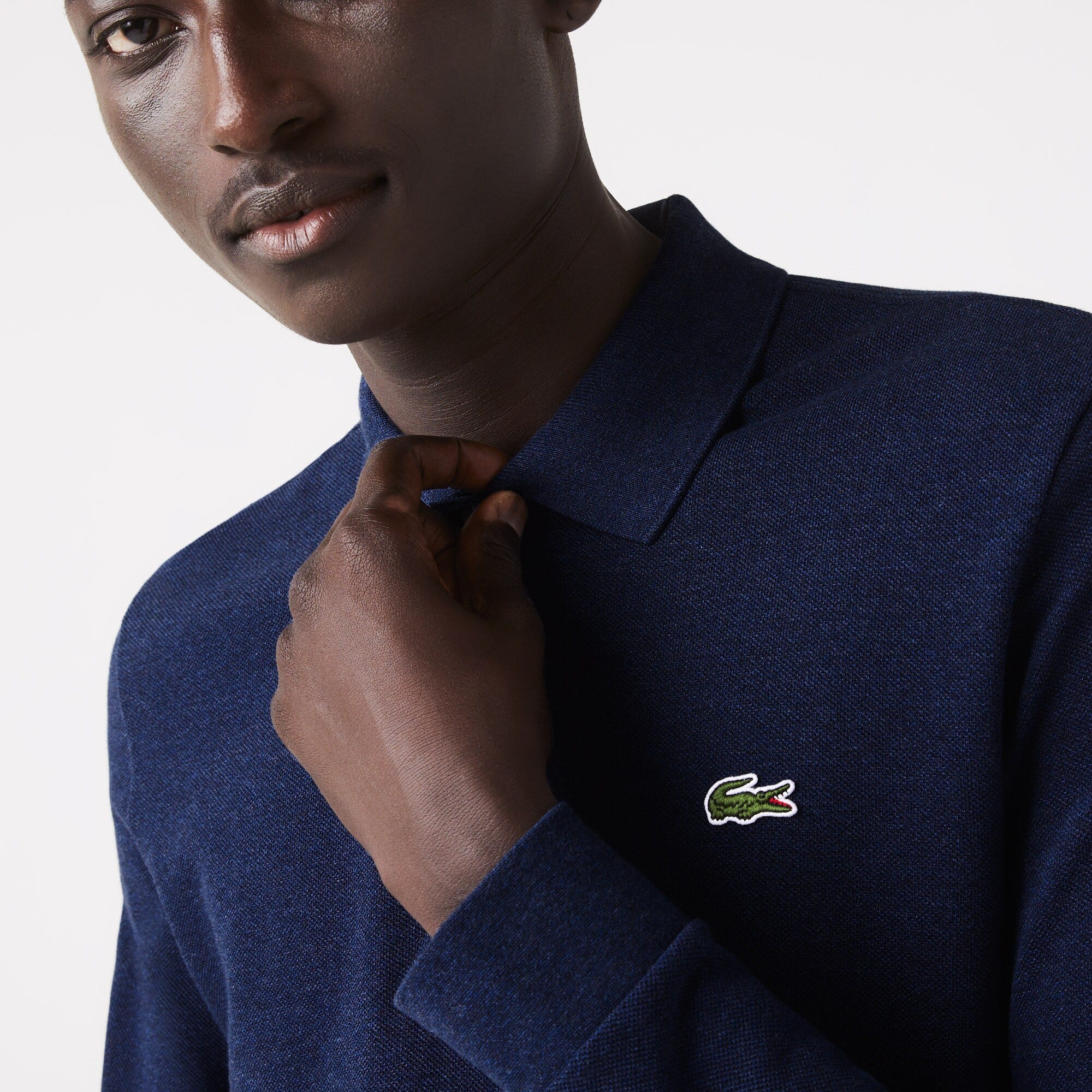Classic Fit Long Sleeved L.12.12 Polo Shirt