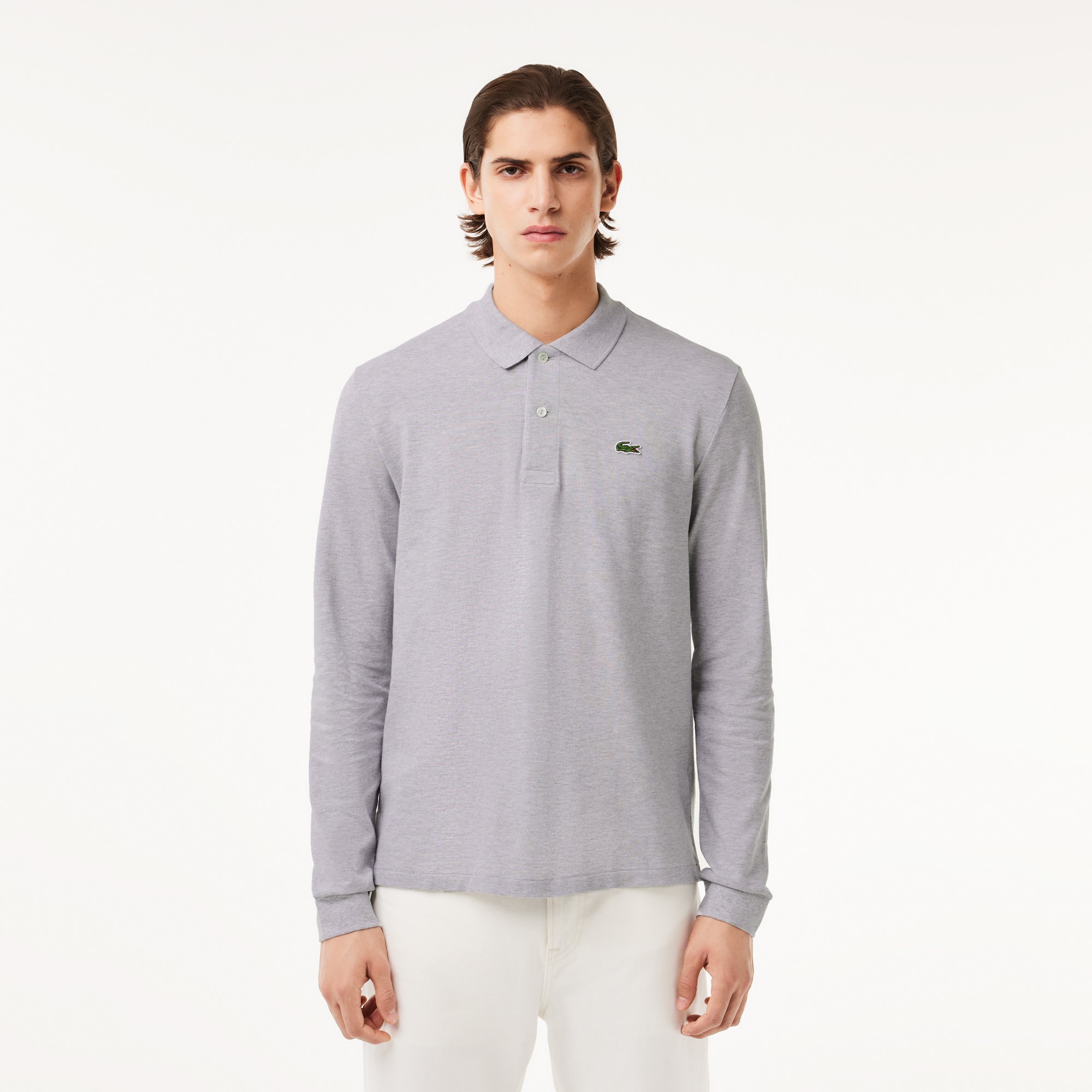 Classic Fit Long Sleeved L.12.12 Polo Shirt