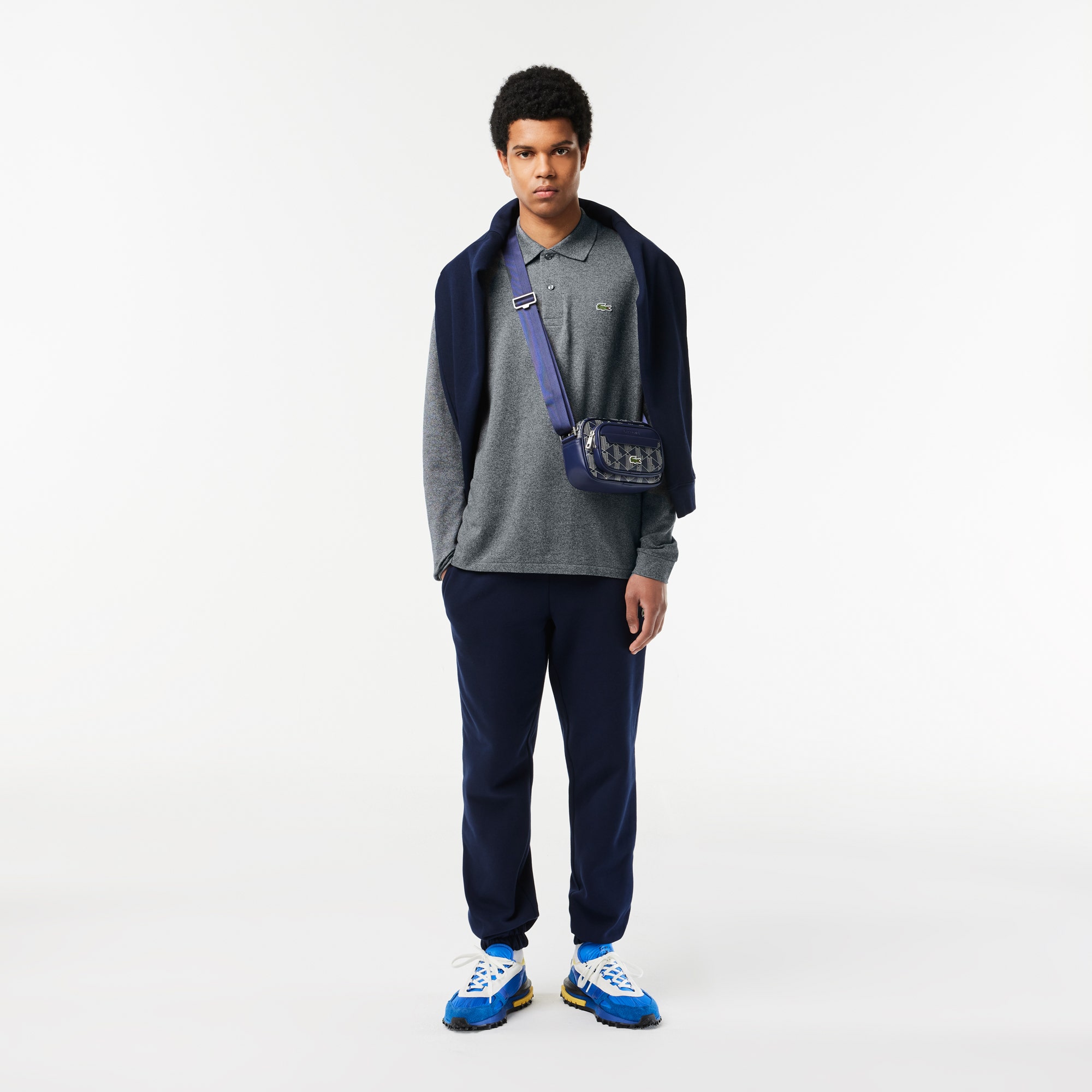 Classic Fit Long Sleeved L.12.12 Polo Shirt