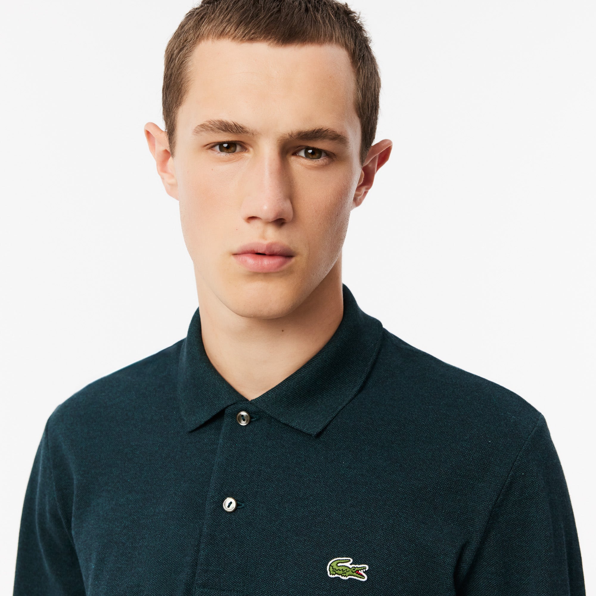 Classic Fit Long Sleeved L.12.12 Polo Shirt