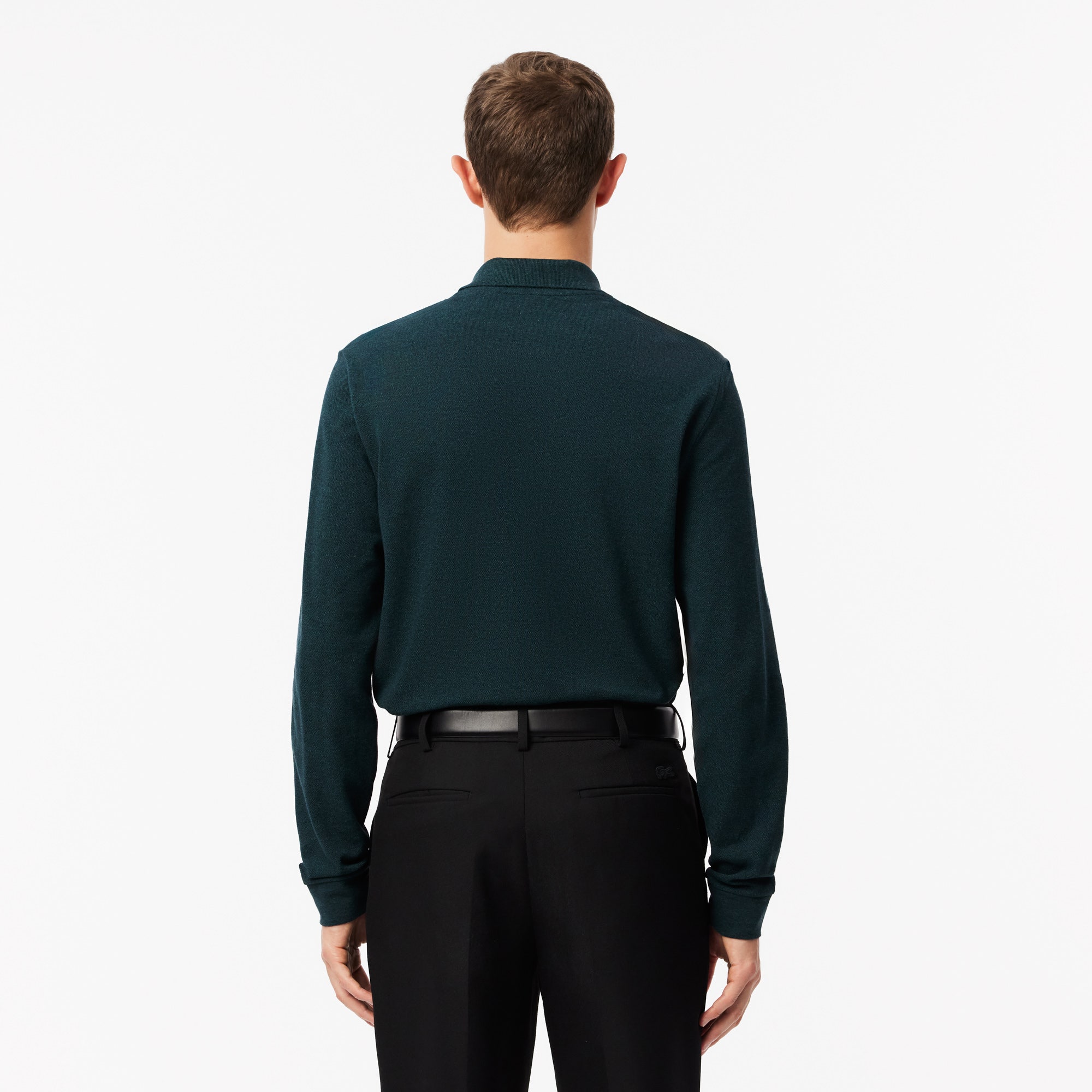 Classic Fit Long Sleeved L.12.12 Polo Shirt