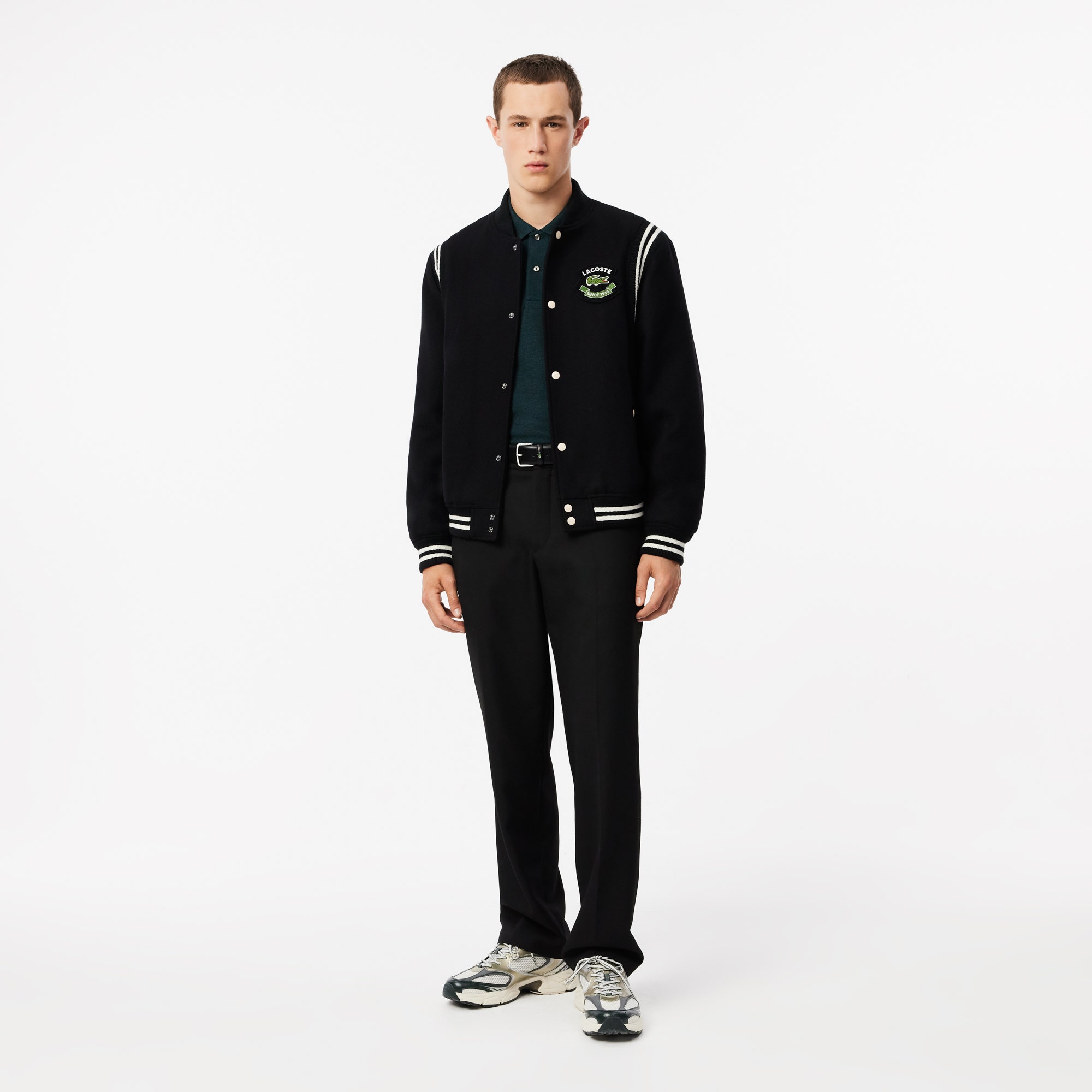 Classic Fit Long Sleeved L.12.12 Polo Shirt