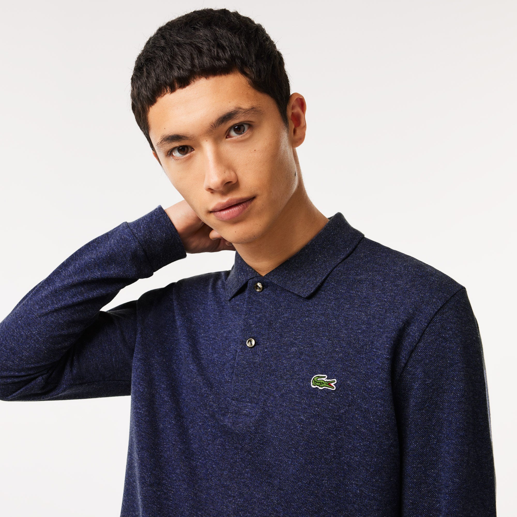 Classic Fit Long Sleeved L.12.12 Polo Shirt