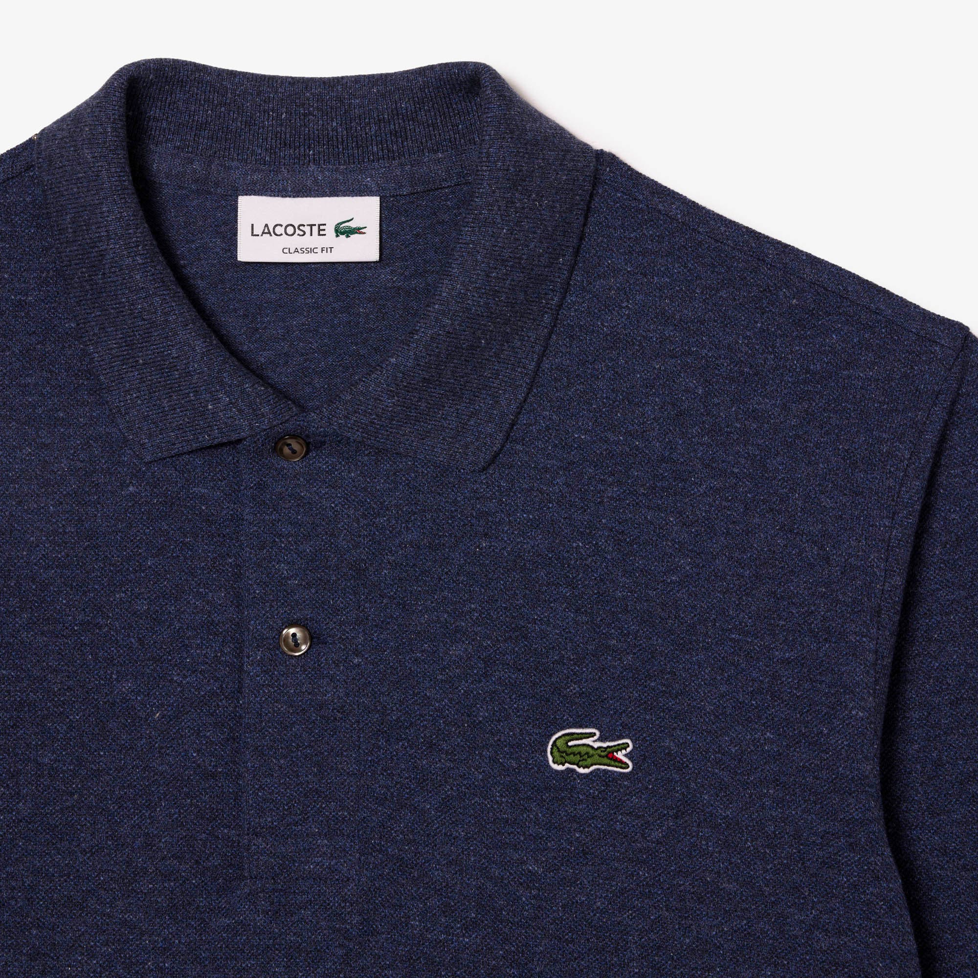 Classic Fit Long Sleeved L.12.12 Polo Shirt