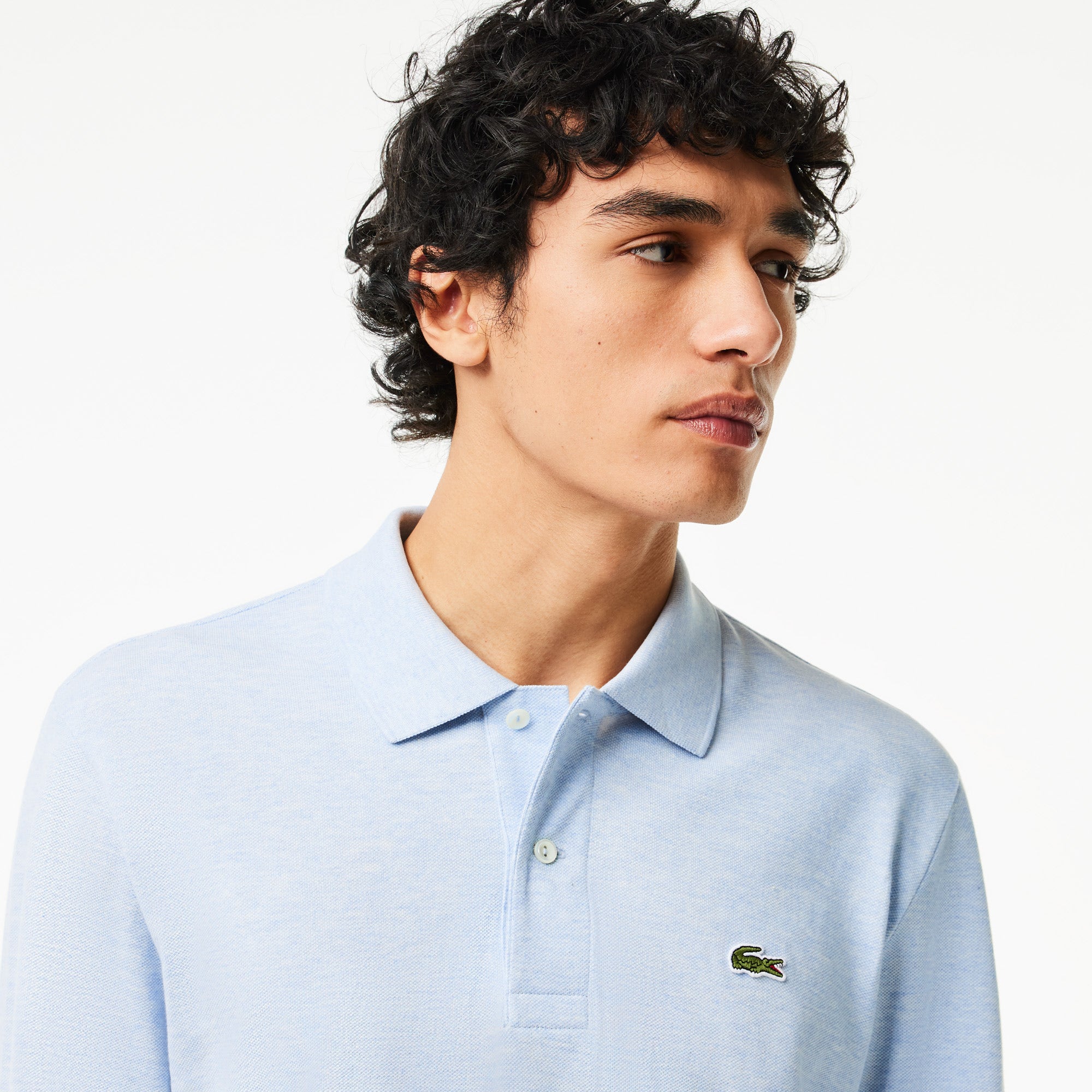 Classic Fit Long Sleeved L.12.12 Polo Shirt
