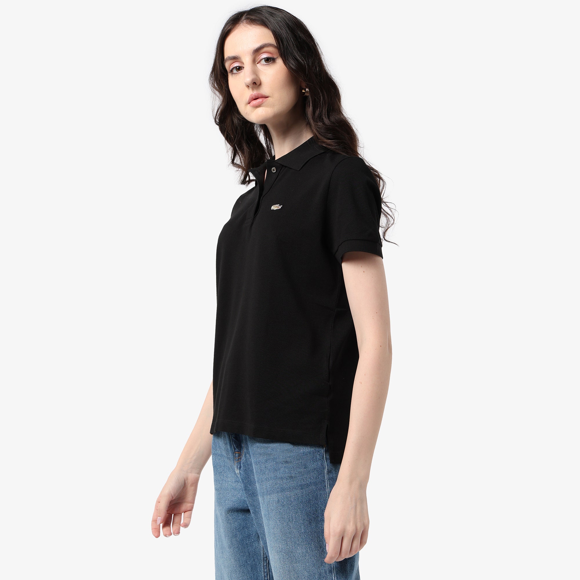 Regular Fit Supple Pique Polo Shirt With Golden Logo