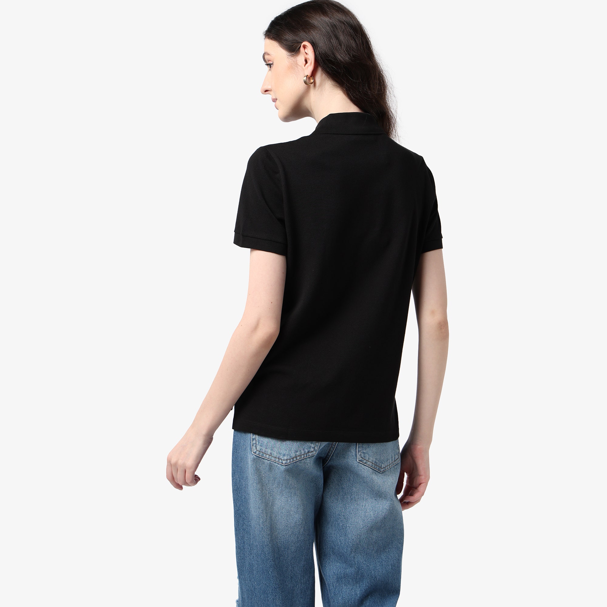 Regular Fit Supple Pique Polo Shirt With Golden Logo