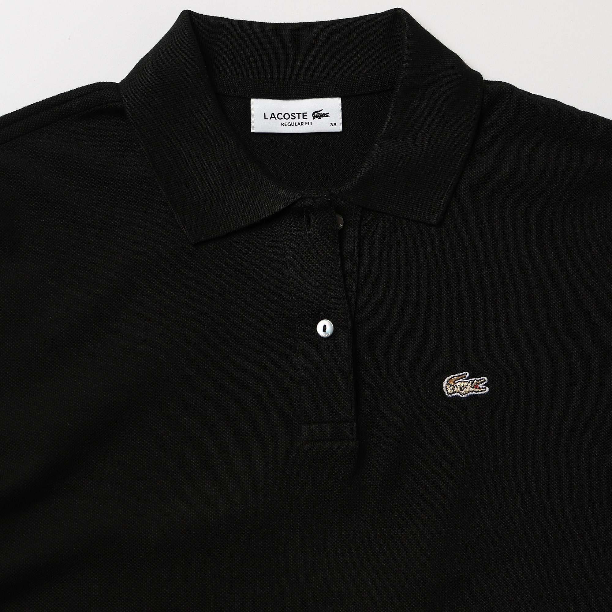 Regular Fit Supple Pique Polo Shirt With Golden Logo