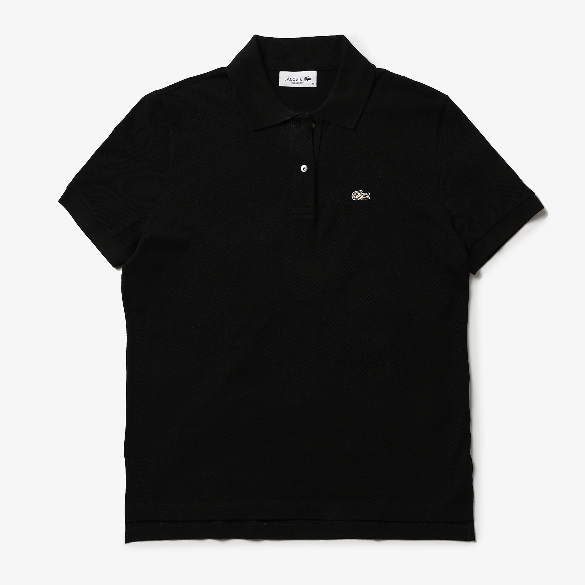 Regular Fit Supple Pique Polo Shirt With Golden Logo