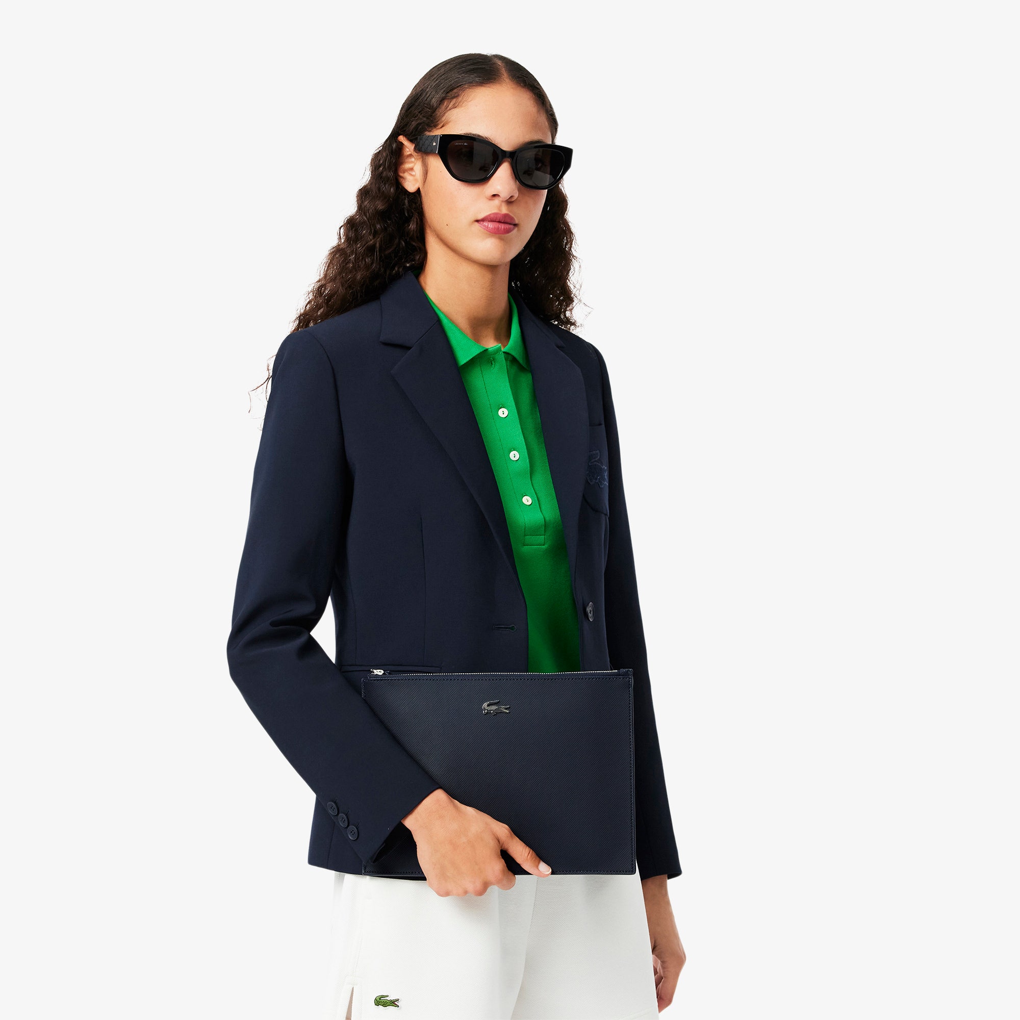 Anna Coated Pique Canvas Pouch