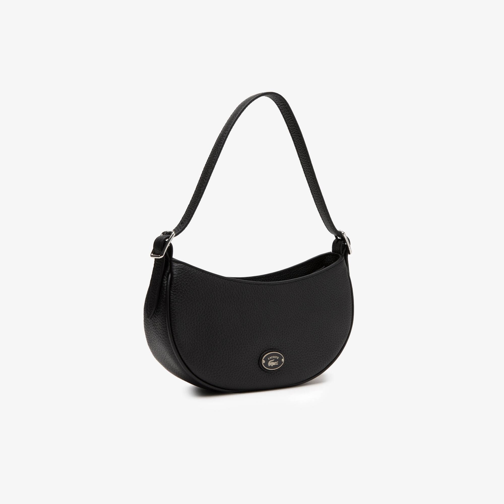 Women's Lacoste Top Leather Halfmoon Bag 