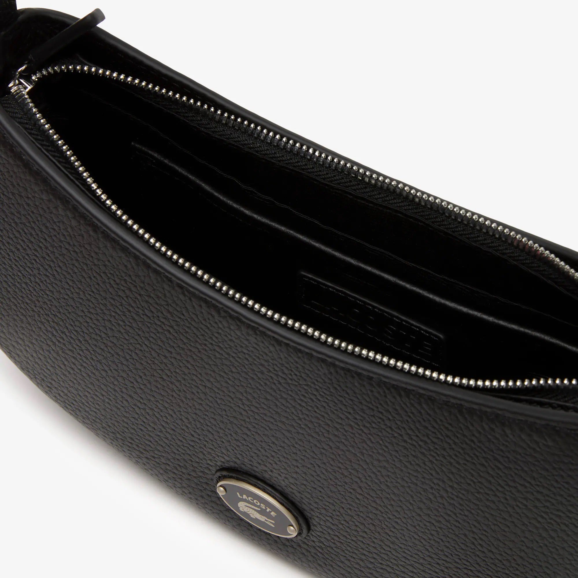 Women's Lacoste Top Leather Halfmoon Bag 