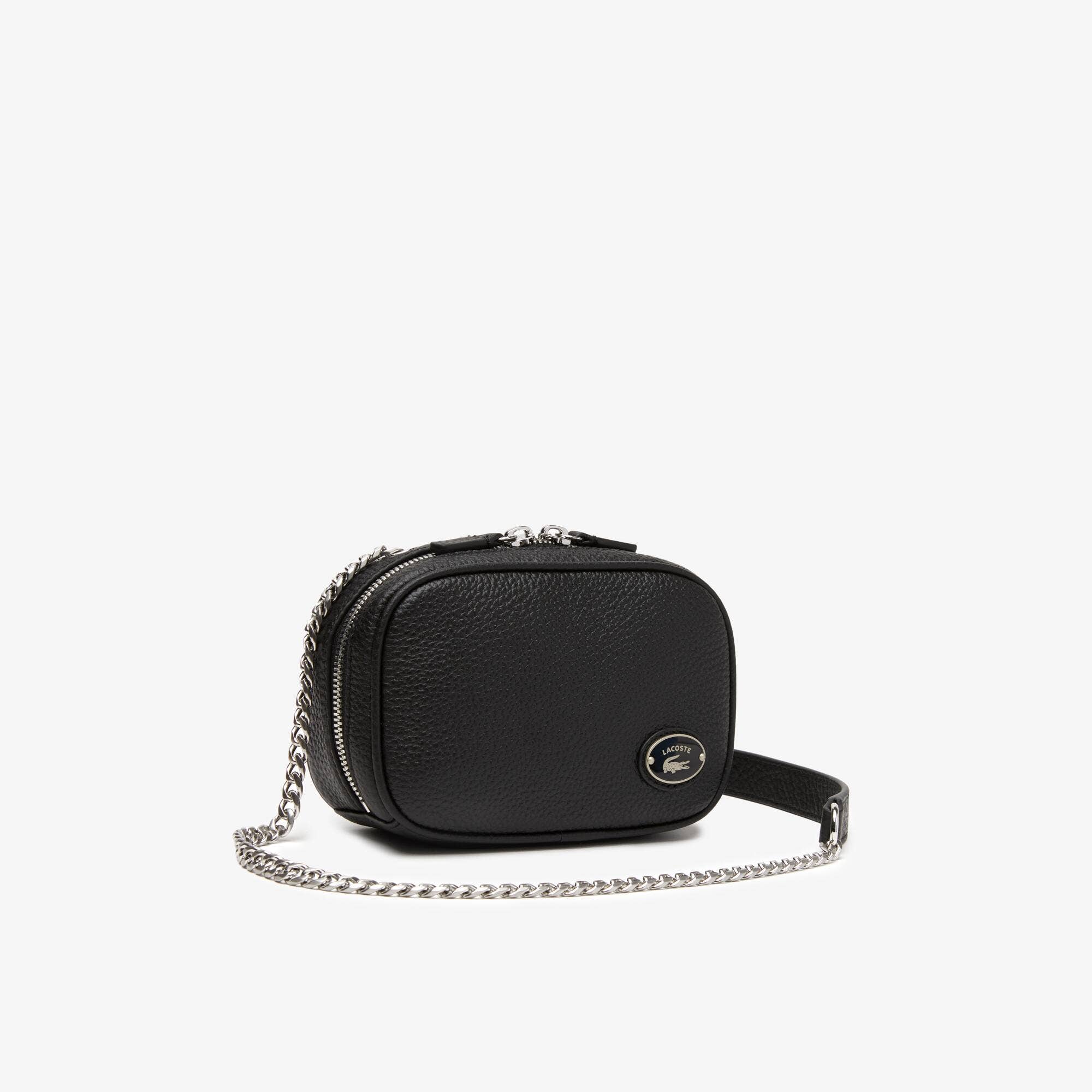 Women's Lacoste Top Leather Square Shoulder Bag 