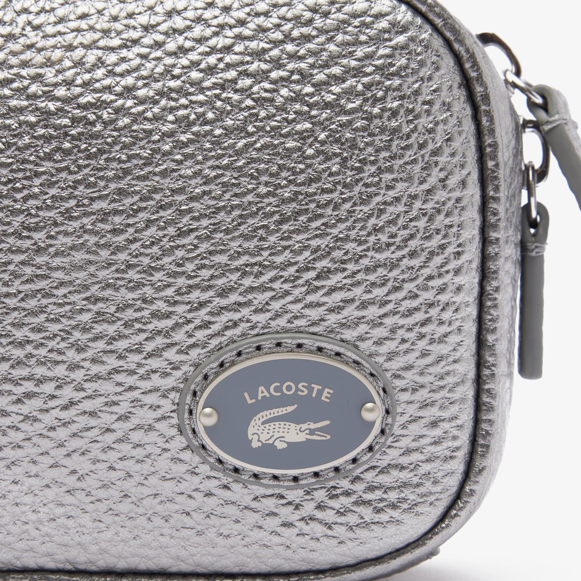 Women s Lacoste Top Leather Square Shoulder Bag 