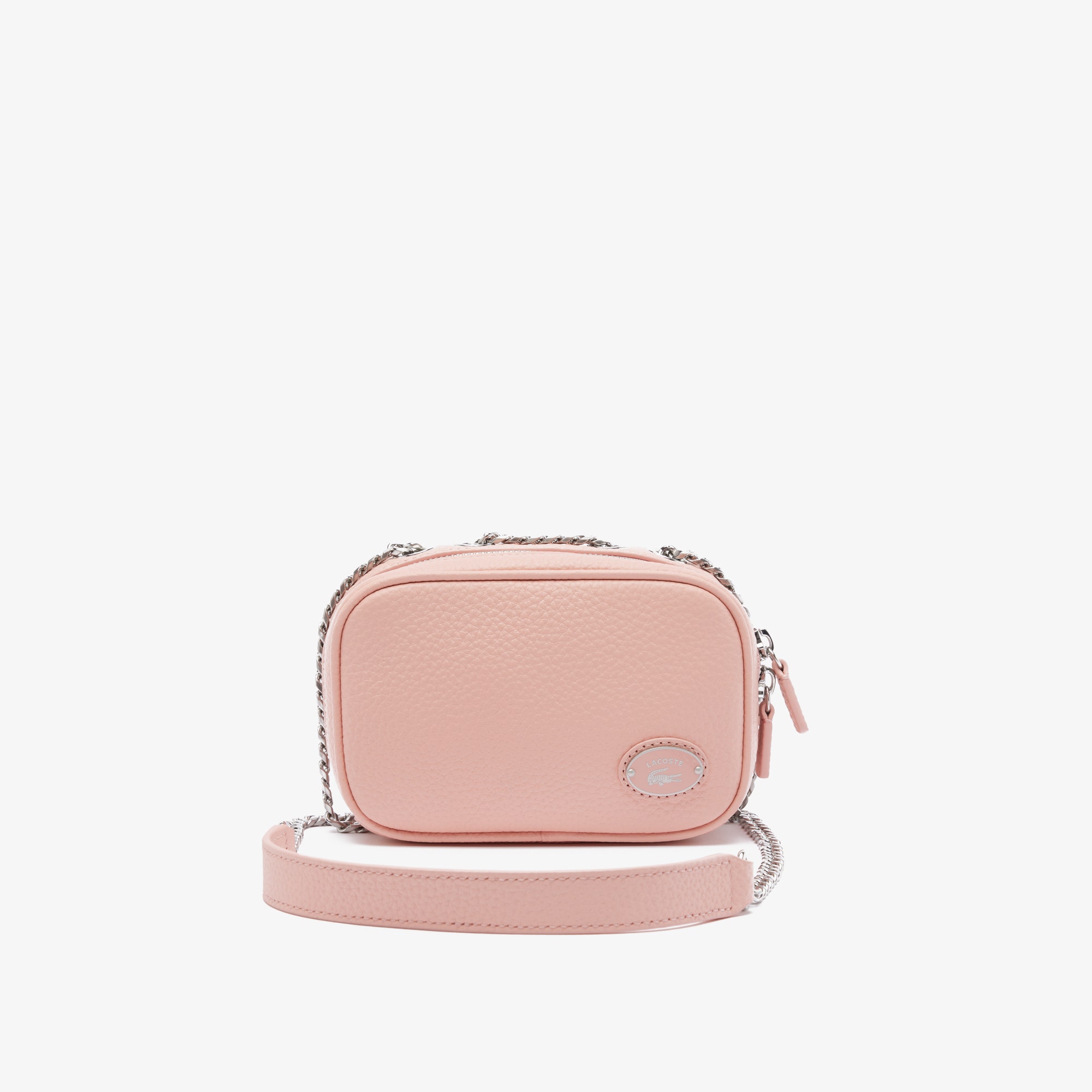 Women s Lacoste Top Leather Square Shoulder Bag 