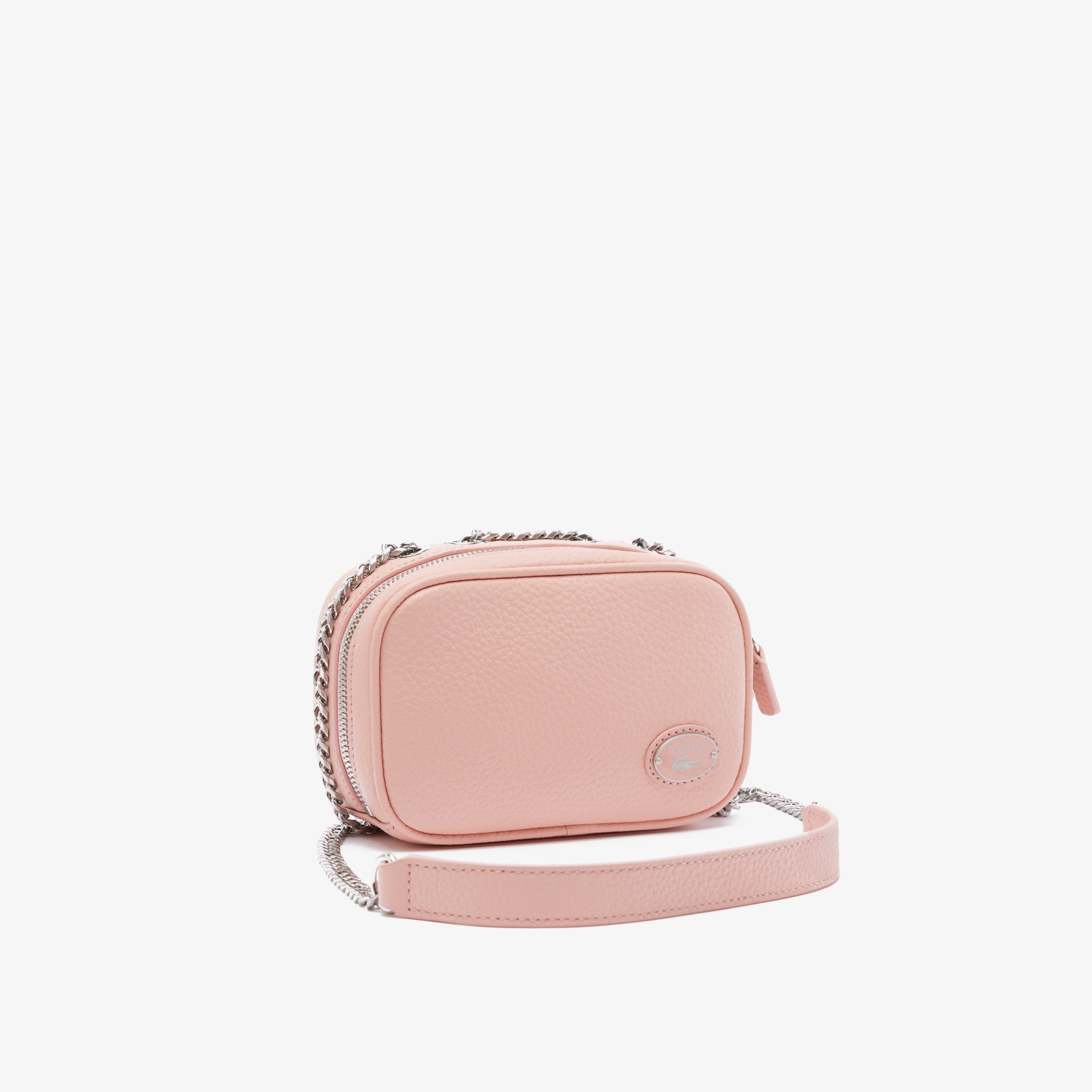 Women s Lacoste Top Leather Square Shoulder Bag 