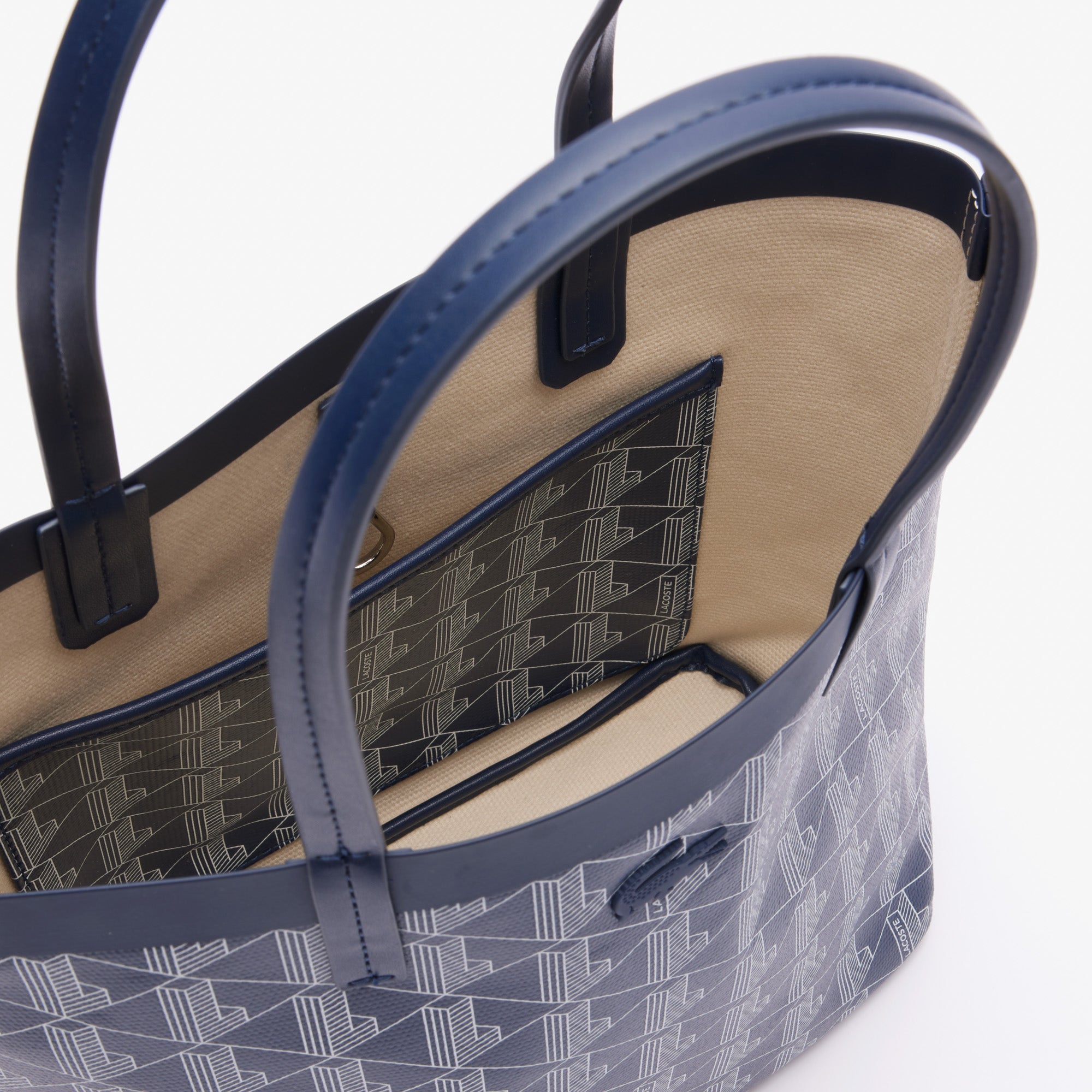 Zely Coated Canvas Monogram Small Tote