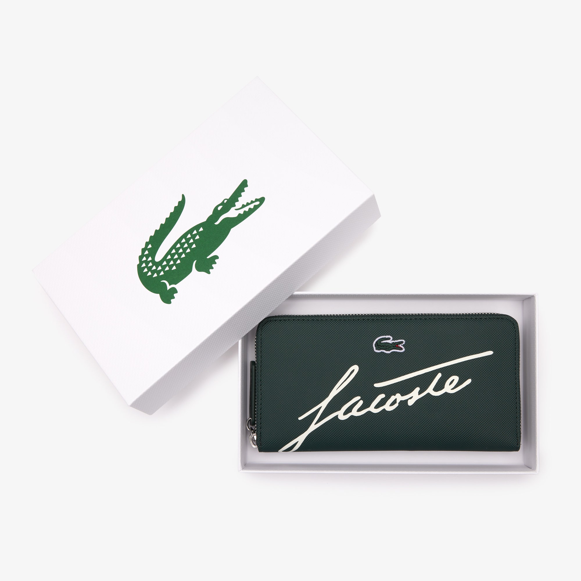 Zipped L.12.12 Signature Print Wallet