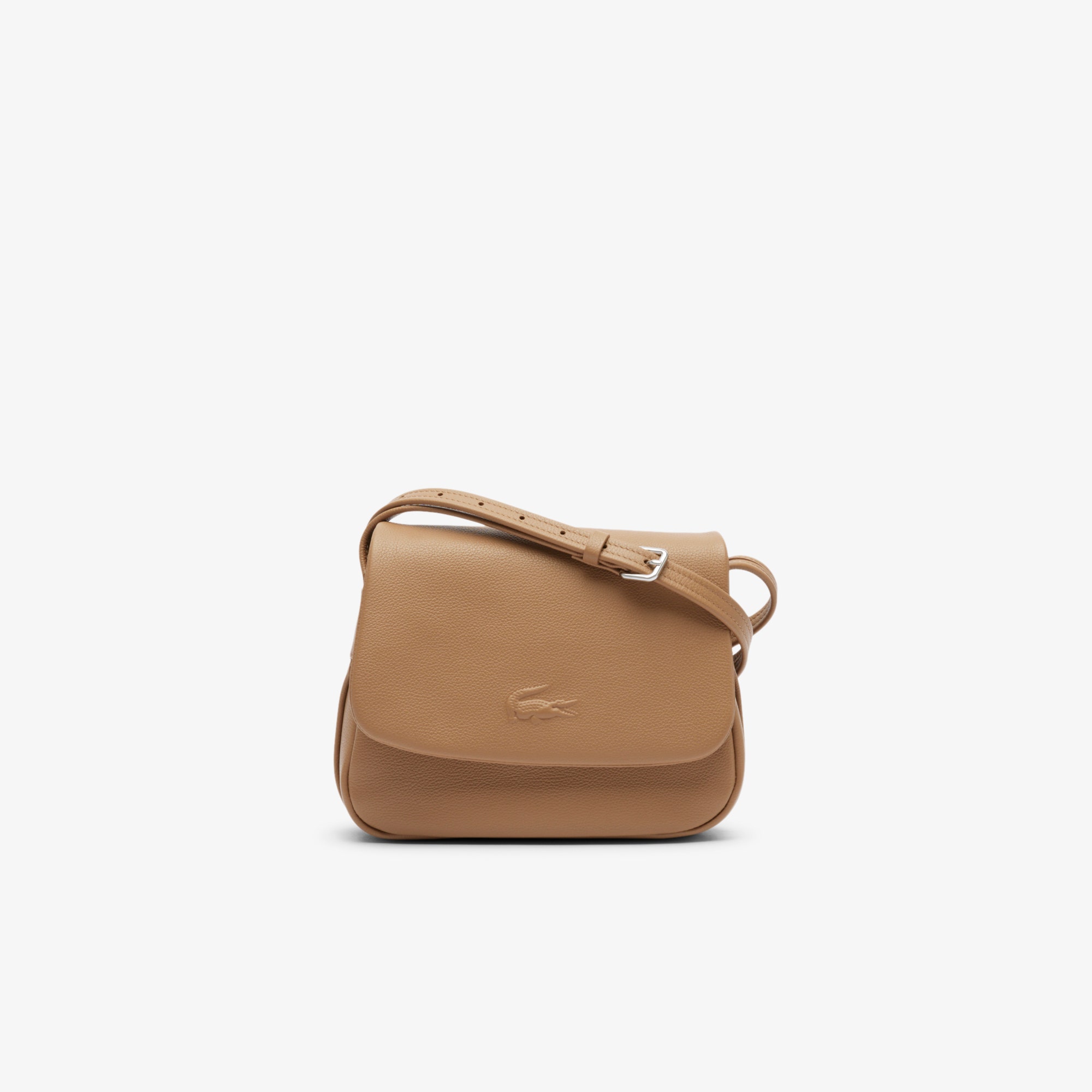 City Court Grain Leather Flap Close Bag