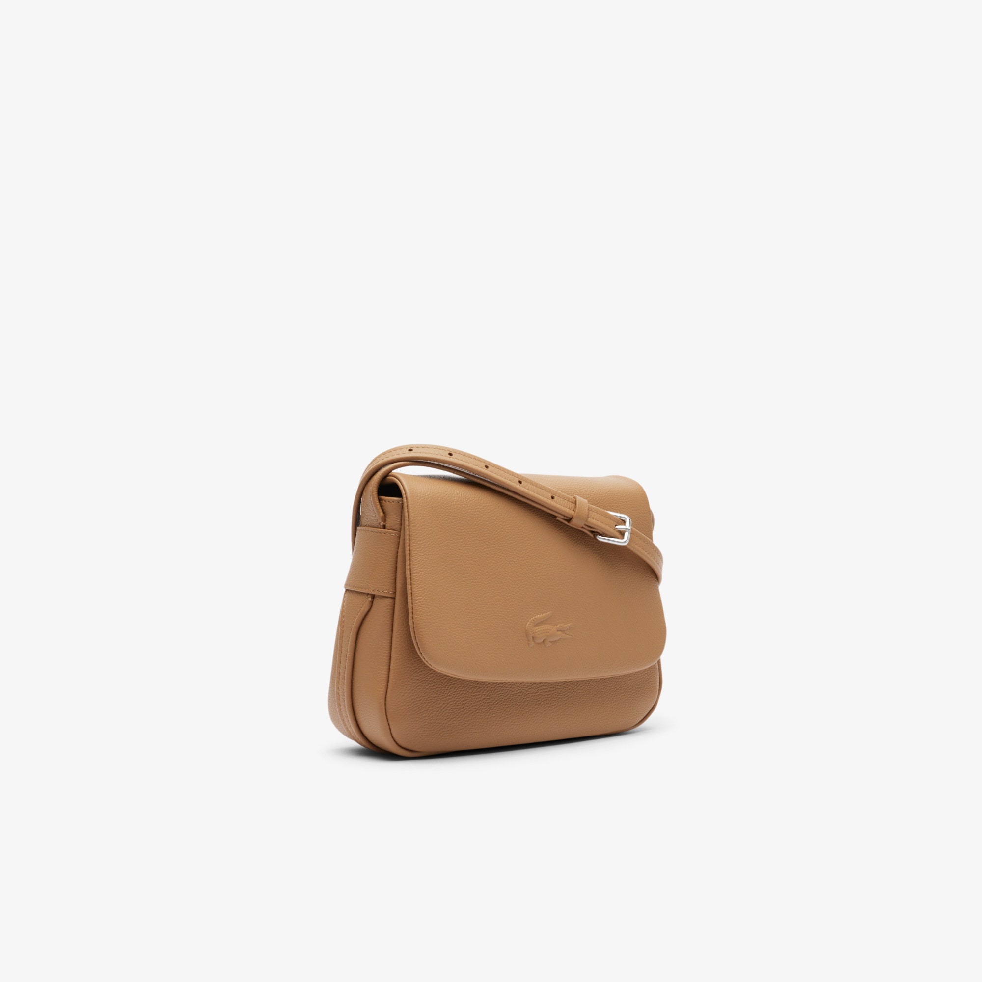 City Court Grain Leather Flap Close Bag