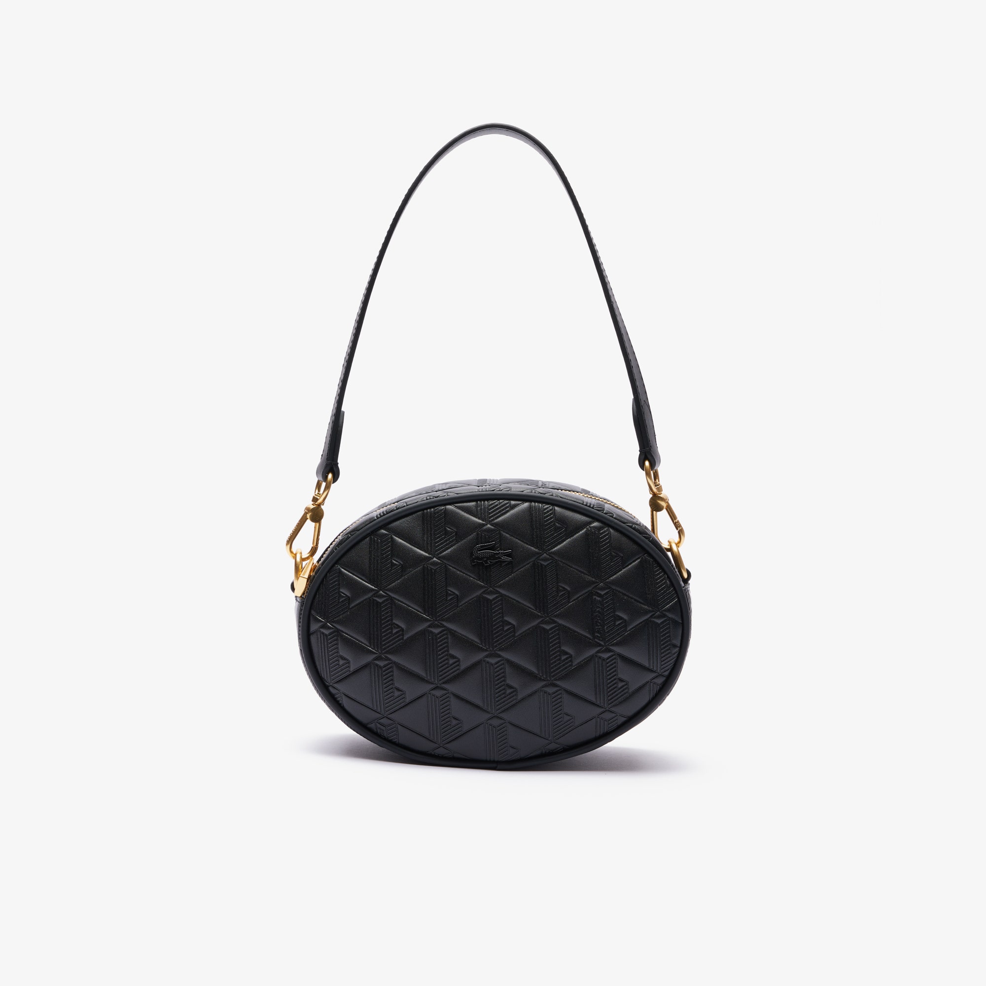 Maheki Oval Embossed Leather Purse