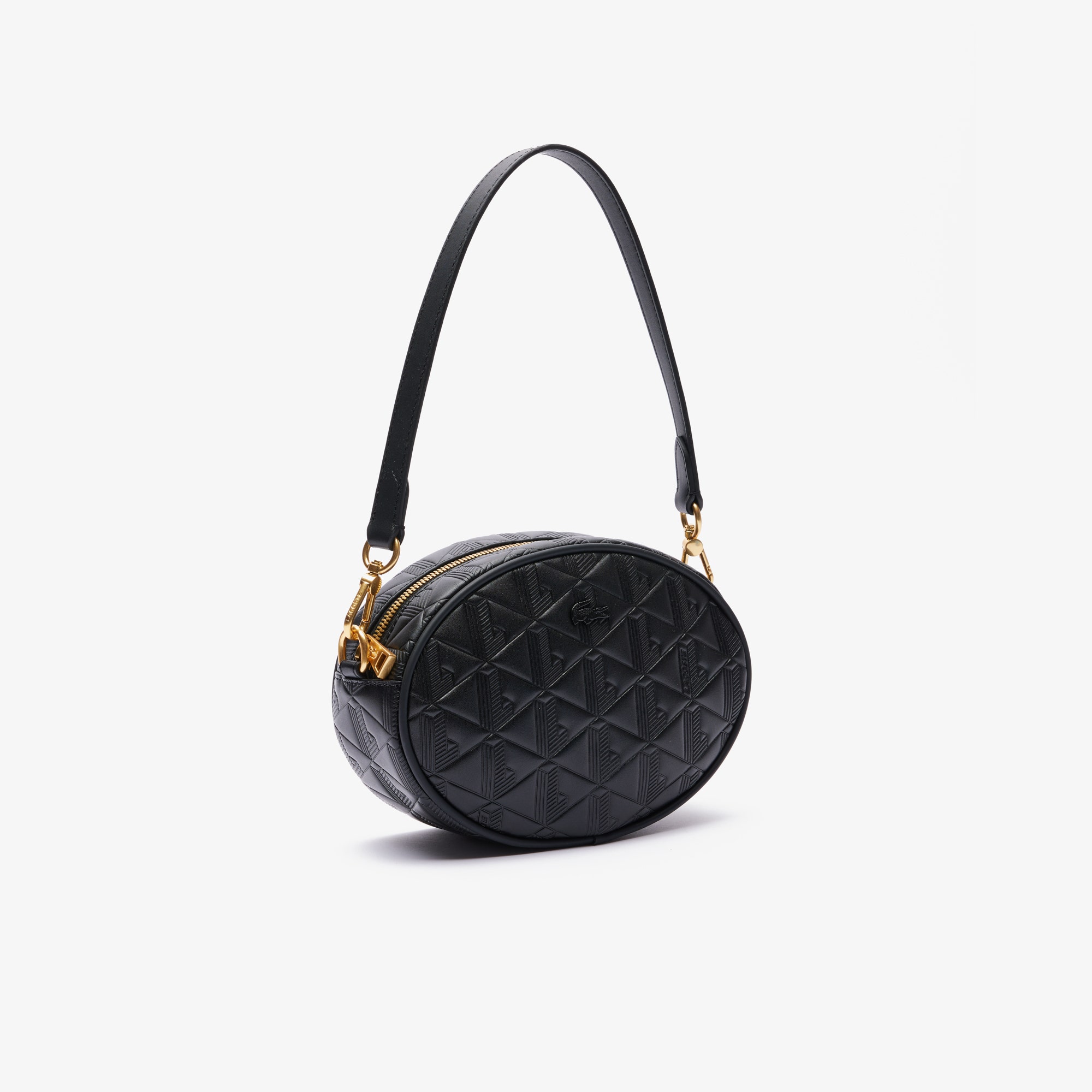 Maheki Oval Embossed Leather Purse