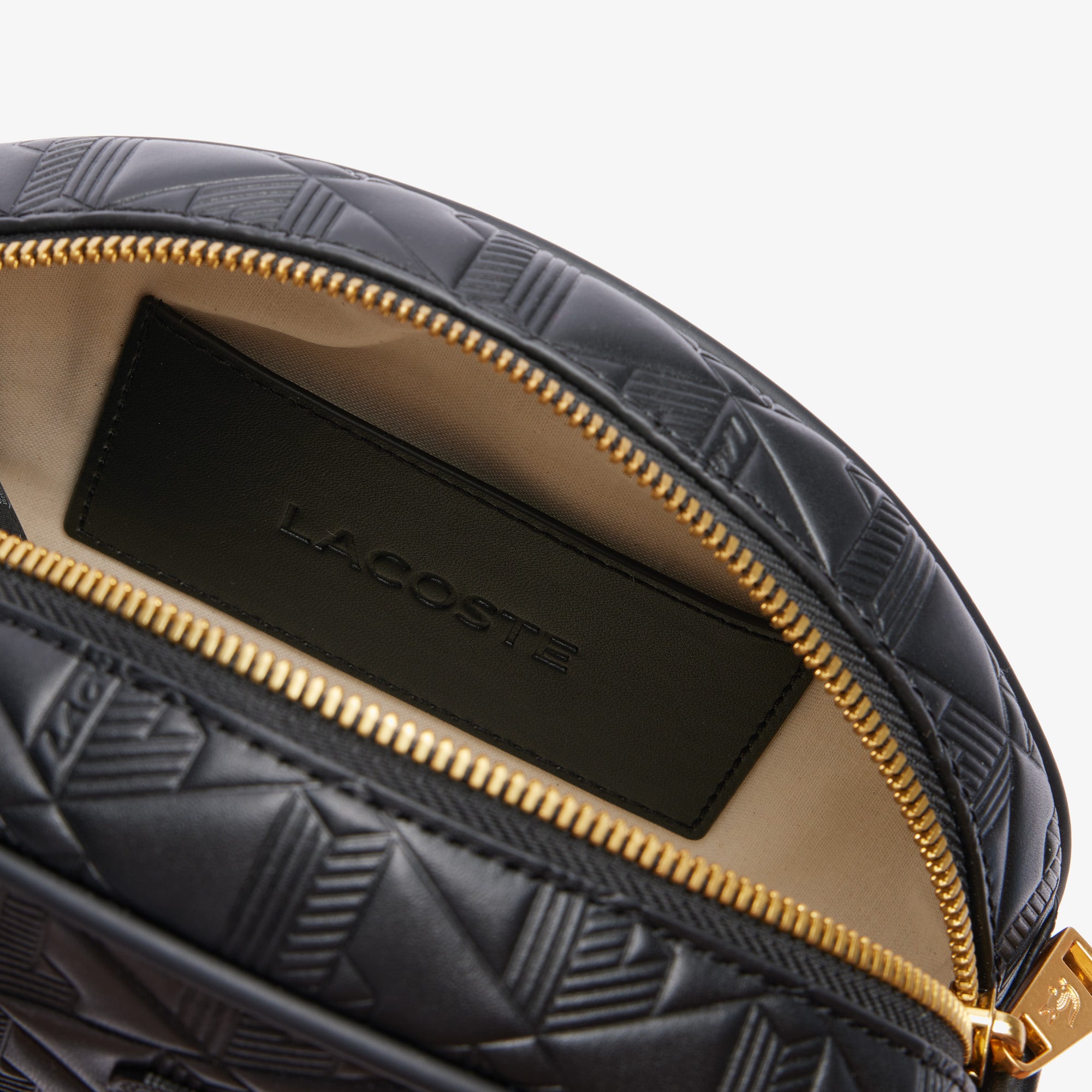 Maheki Oval Embossed Leather Purse