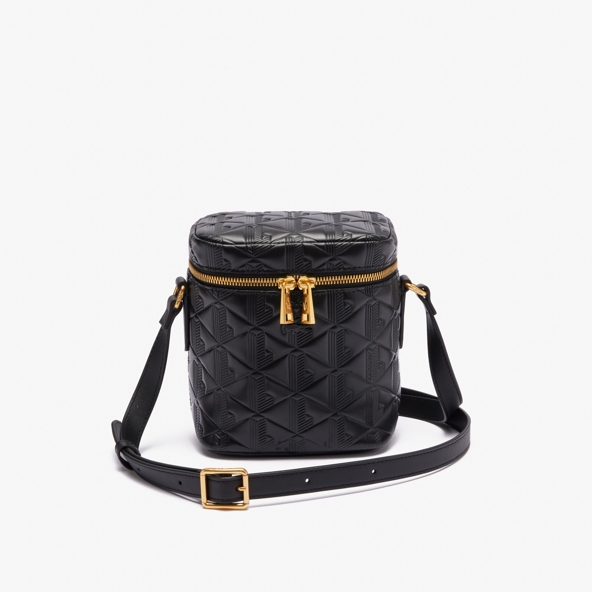 Maheki Embossed Leather Camera Box Purse