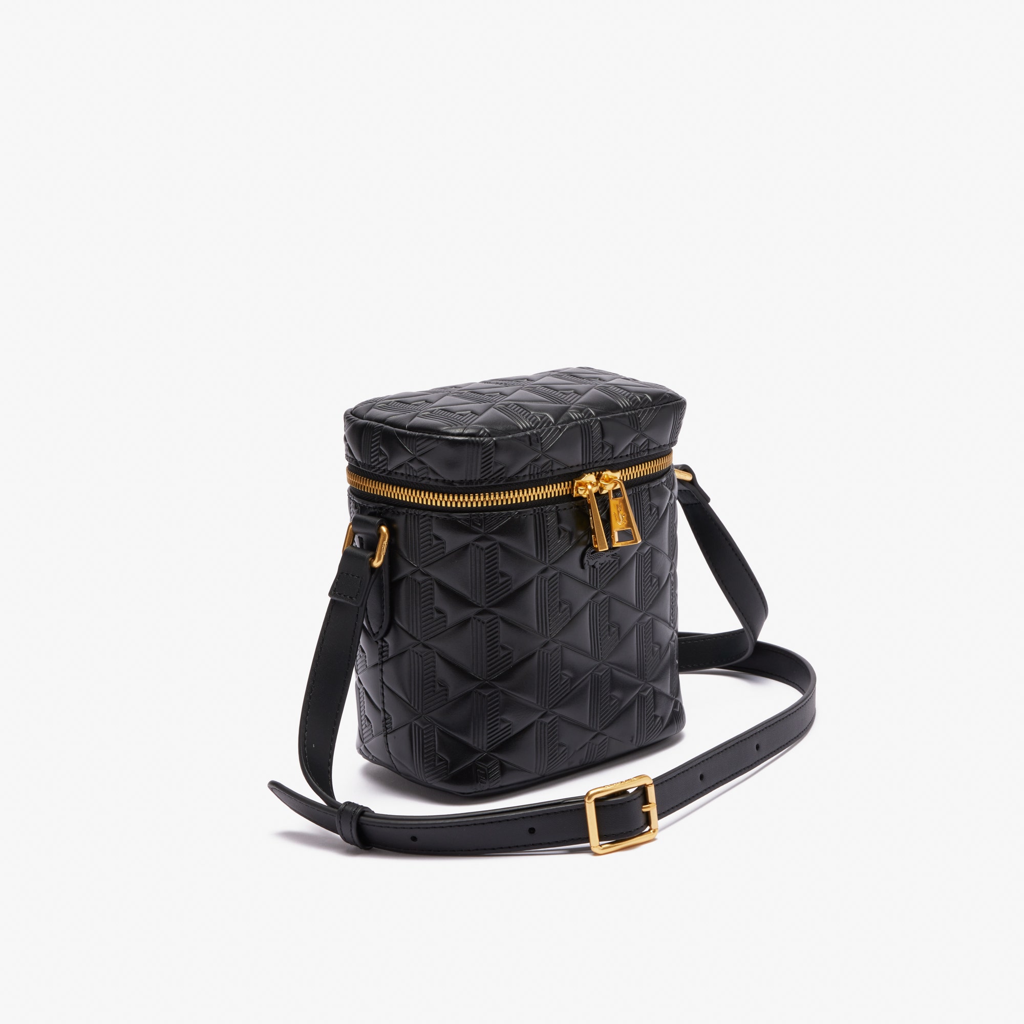 Maheki Embossed Leather Camera Box Purse
