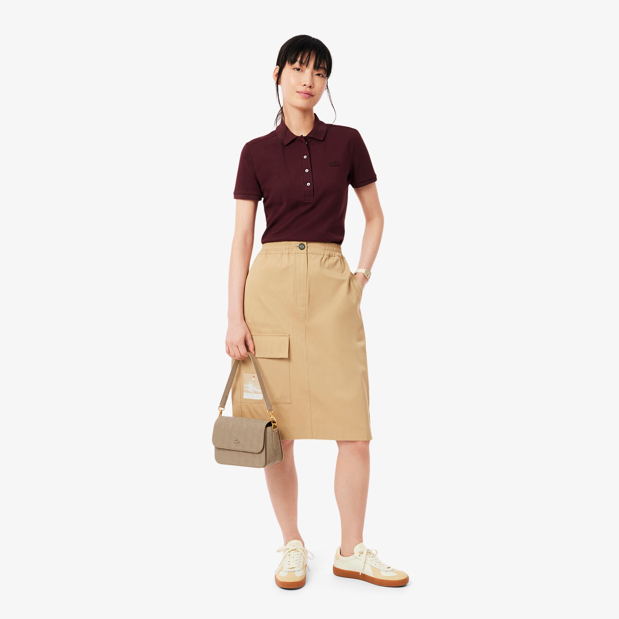 Maheki Embossed Leather Shoulder Bag