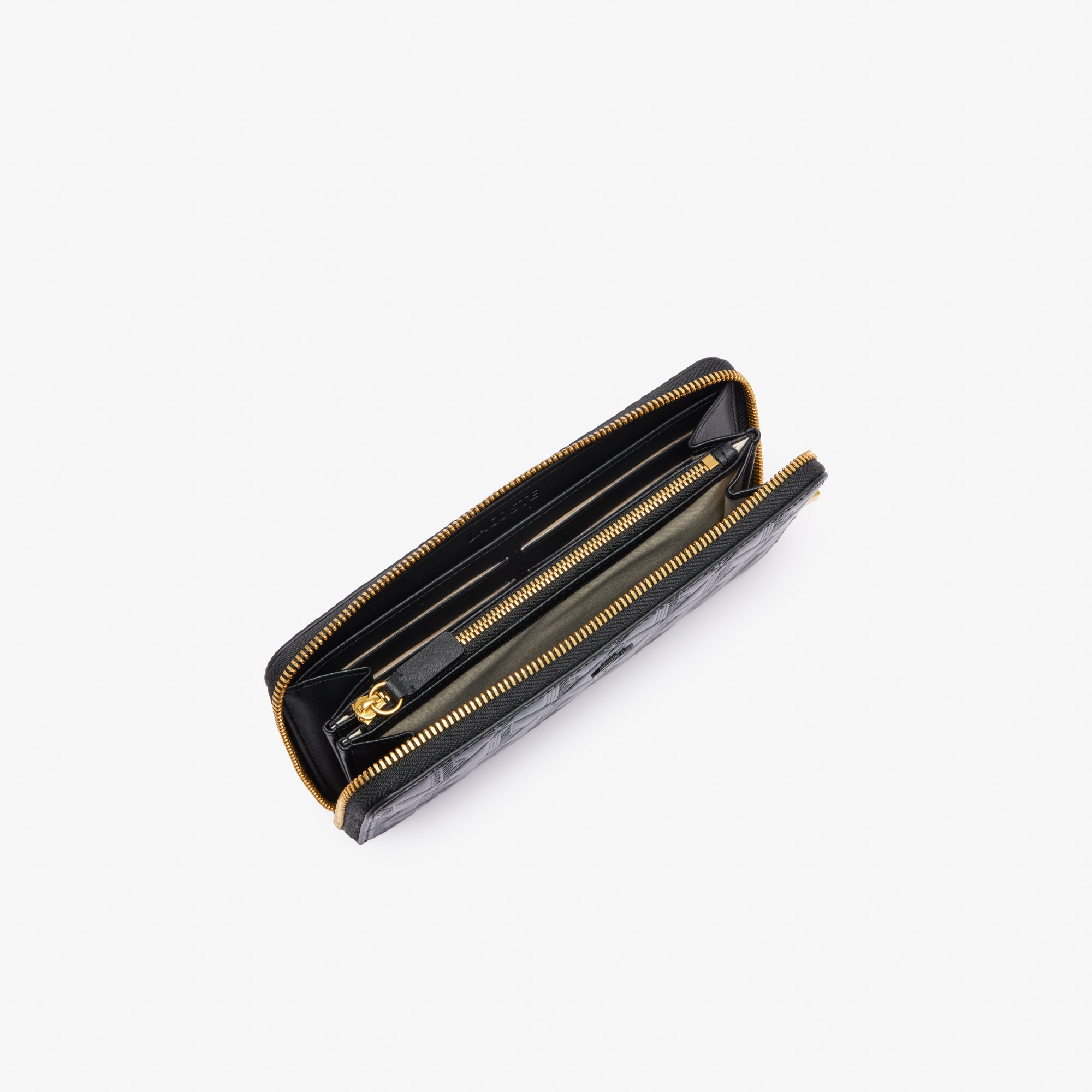 Maheki Zipped Embossed Leather Billfold