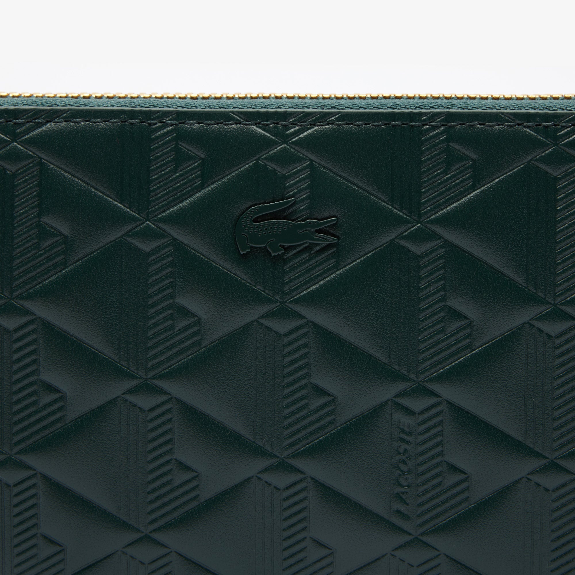 Maheki Zipped Embossed Leather Billfold