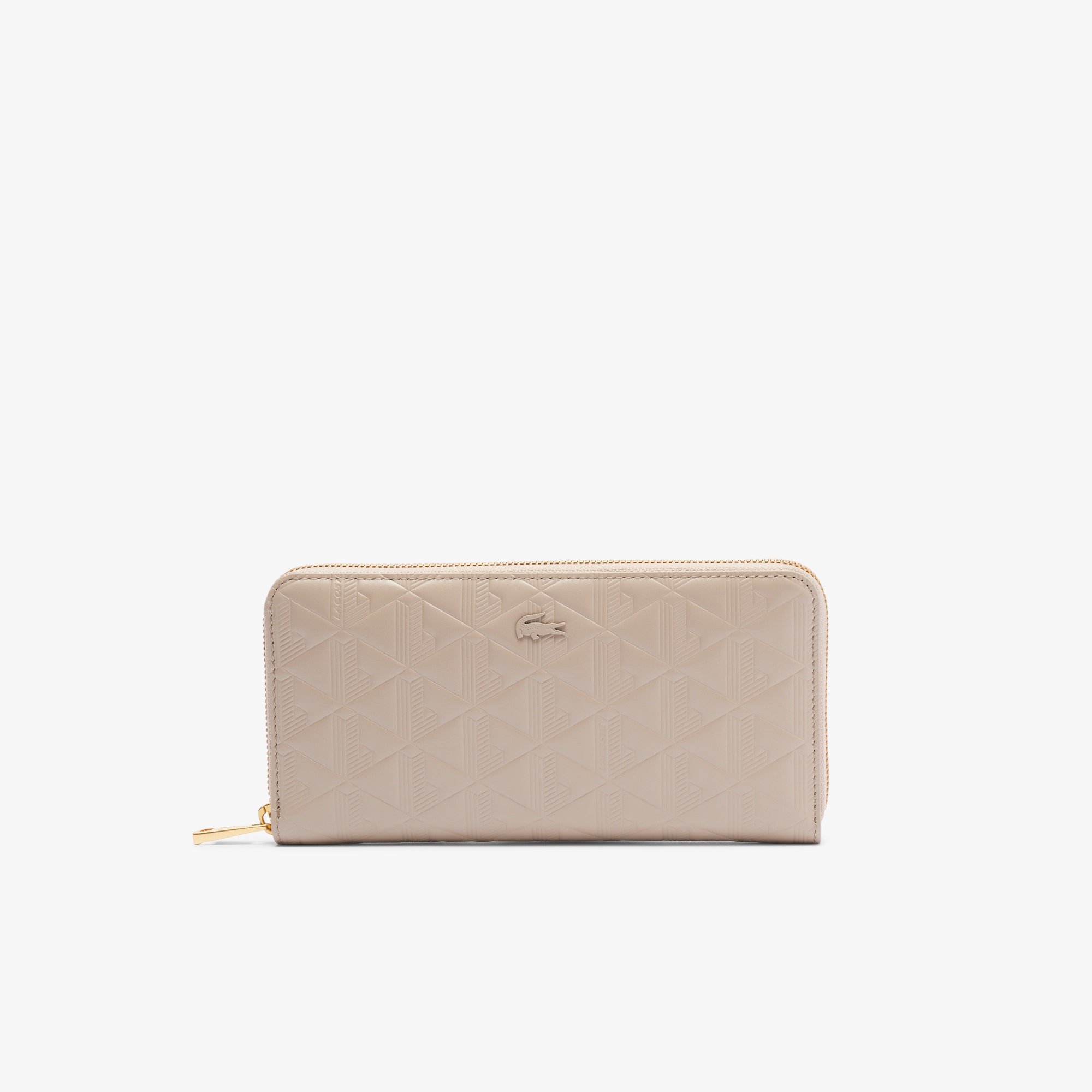 Maheki Zipped Embossed Leather Billfold