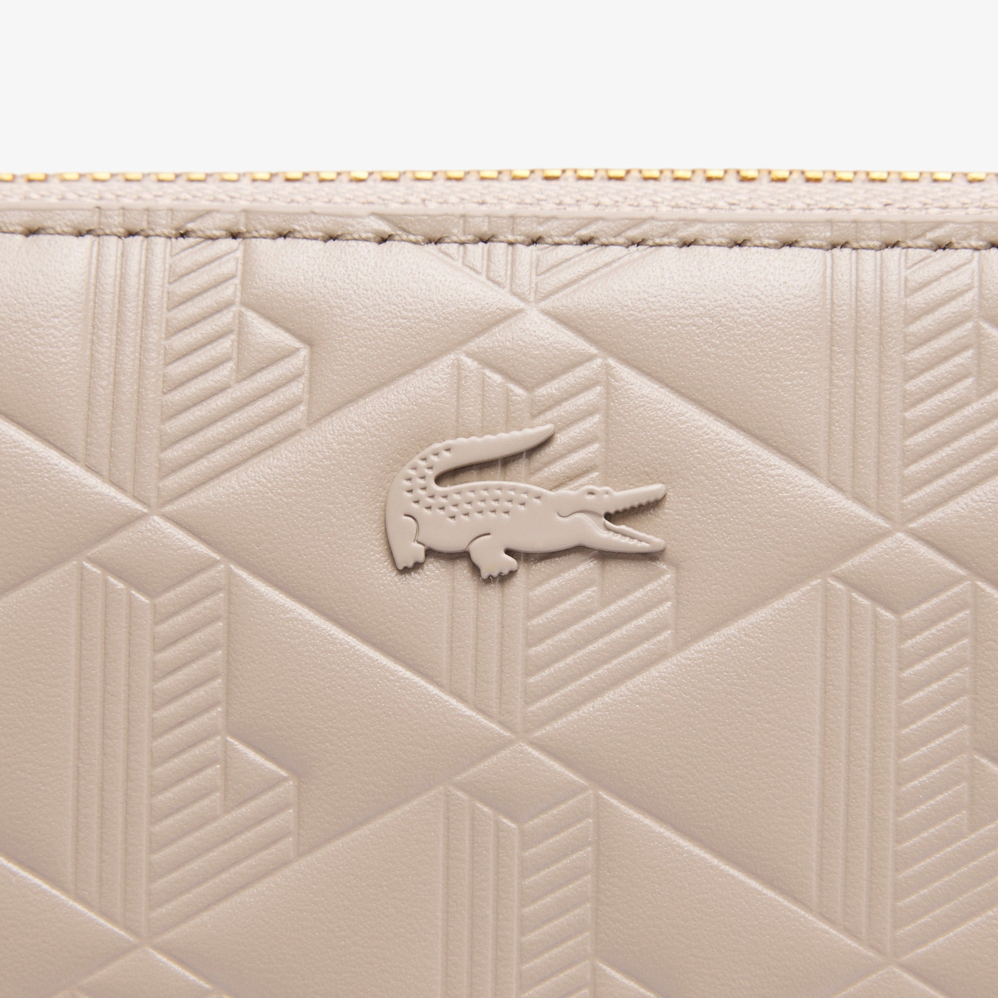 Maheki Zipped Embossed Leather Billfold