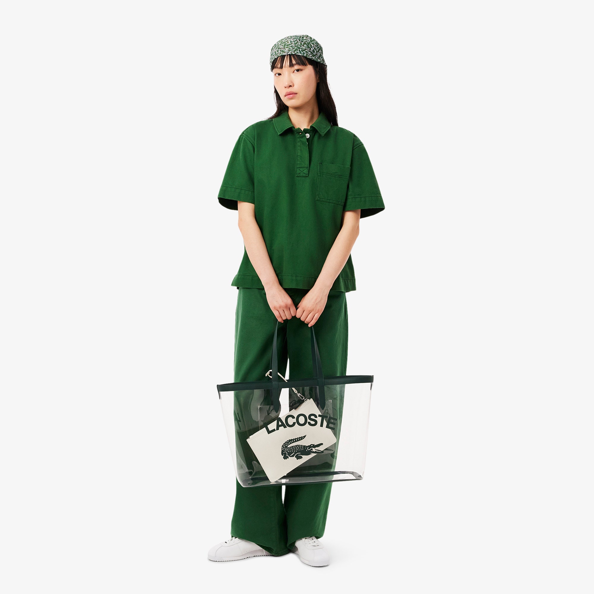 Large Anna Transparent Grained Tote