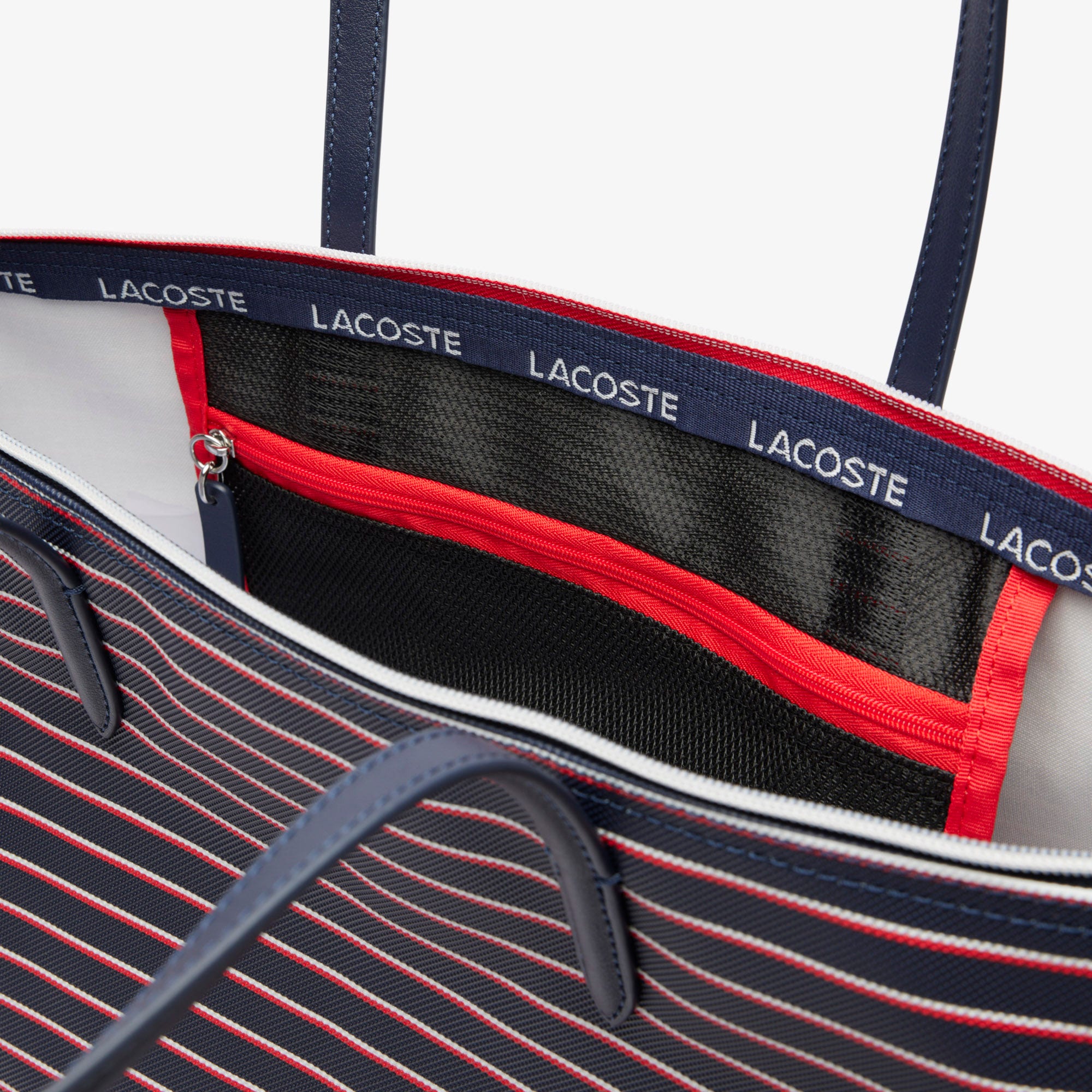 Large L.12.12 Concept Striped Tote